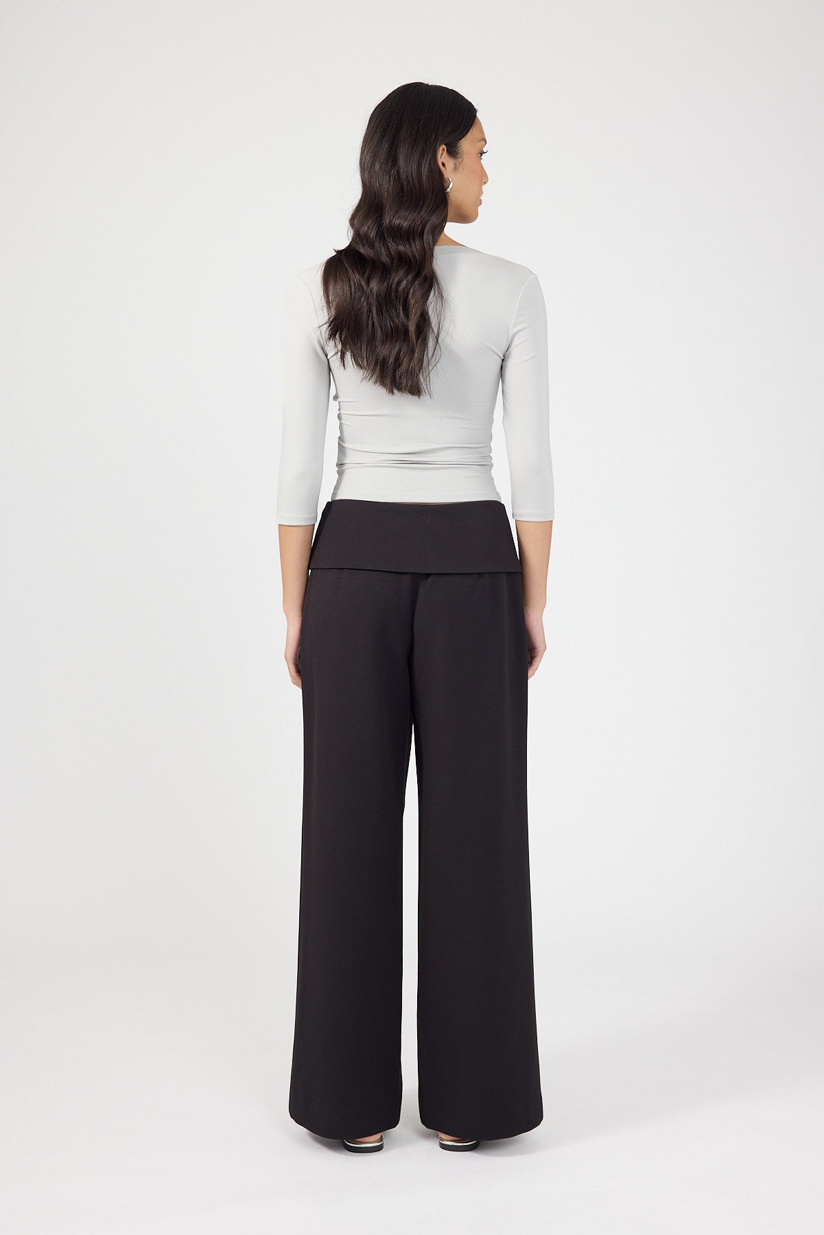 Perfect Stranger Vaila Fold Over Pant Black