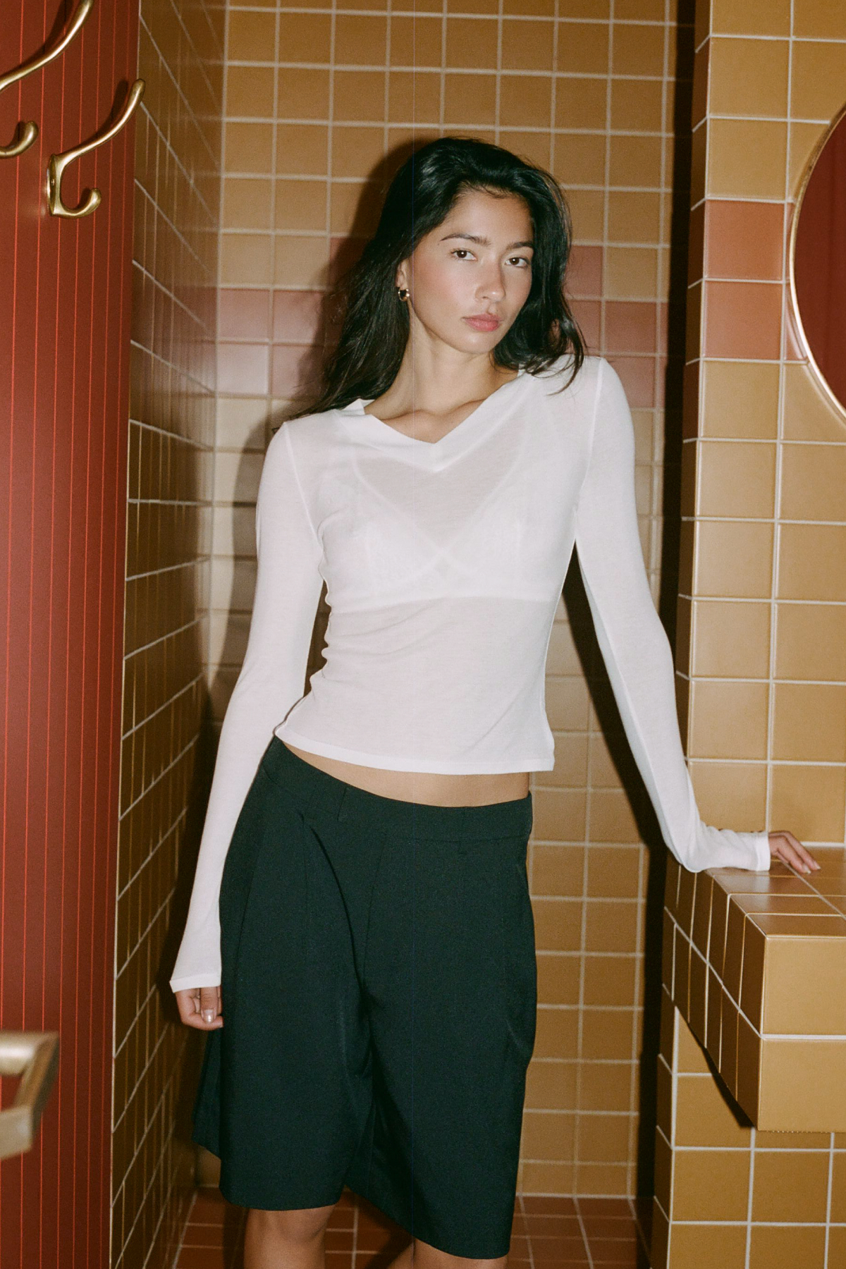 Perfect Stranger Jordi Tailored Longline Short Black