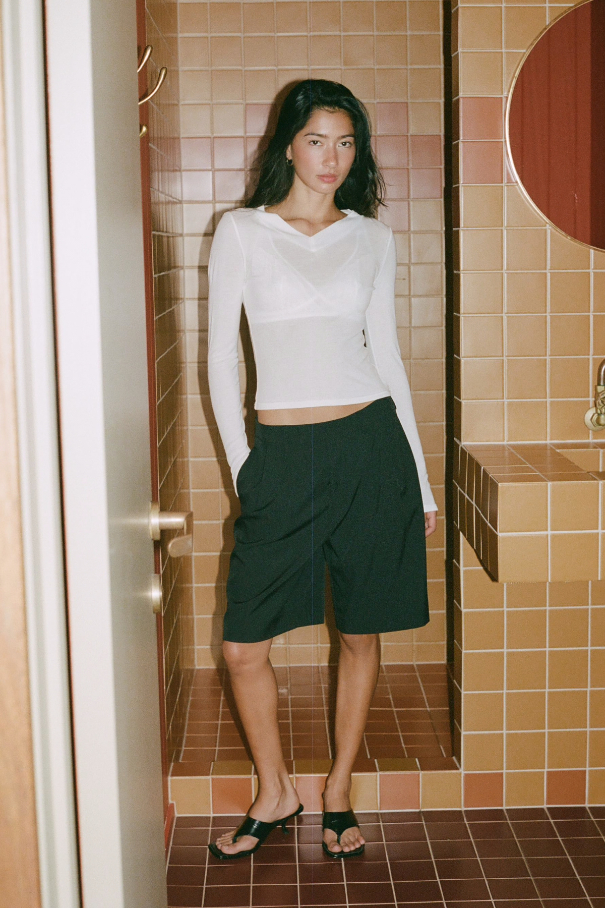 Perfect Stranger Jordi Tailored Longline Short Black