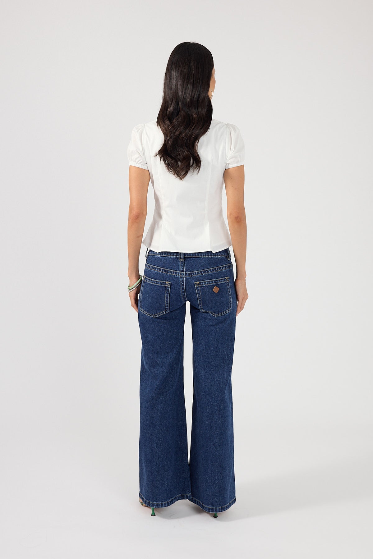 Perfect Stranger Alinna Short Sleeve Blouse White