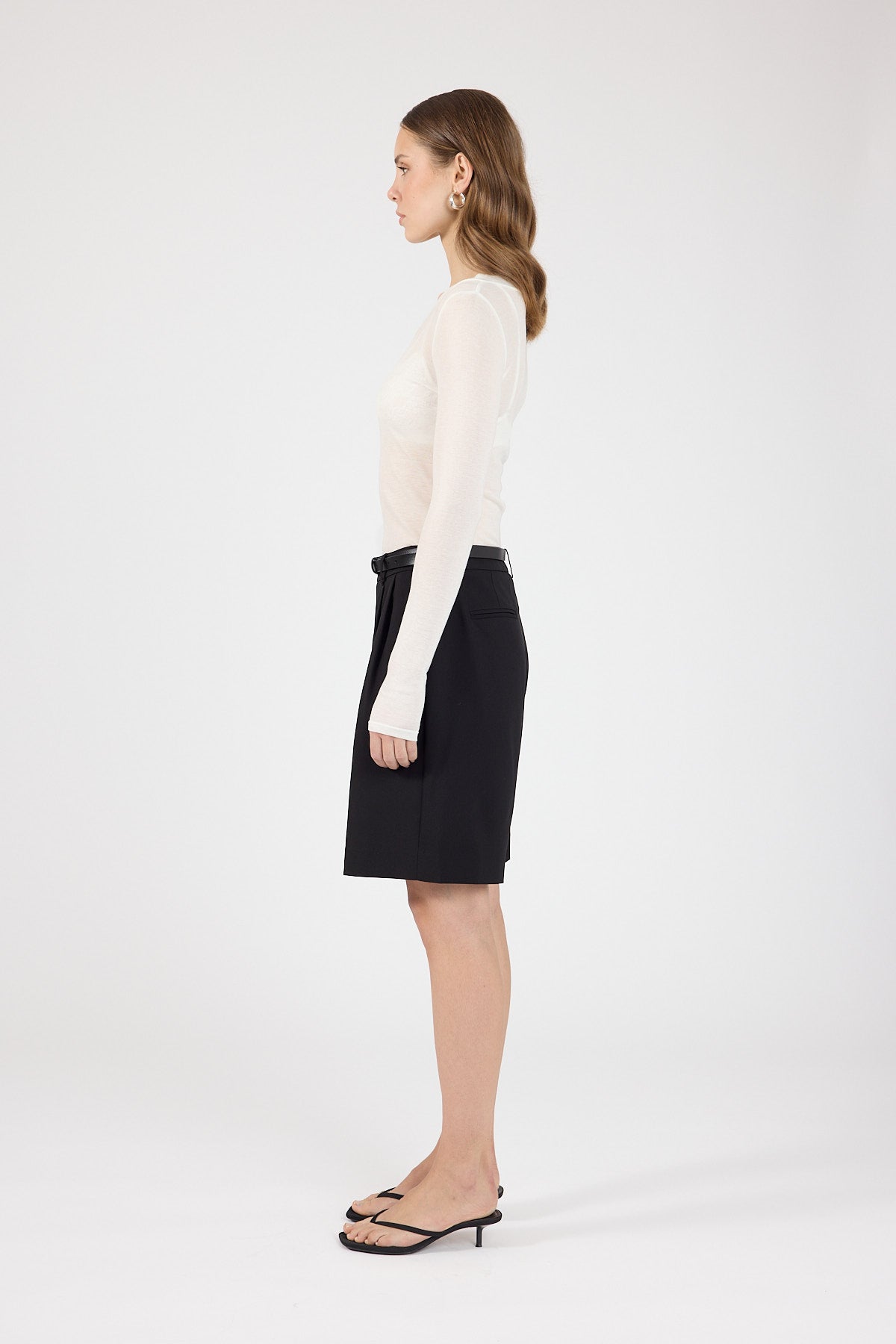 Perfect Stranger Jordi Tailored Longline Short Black