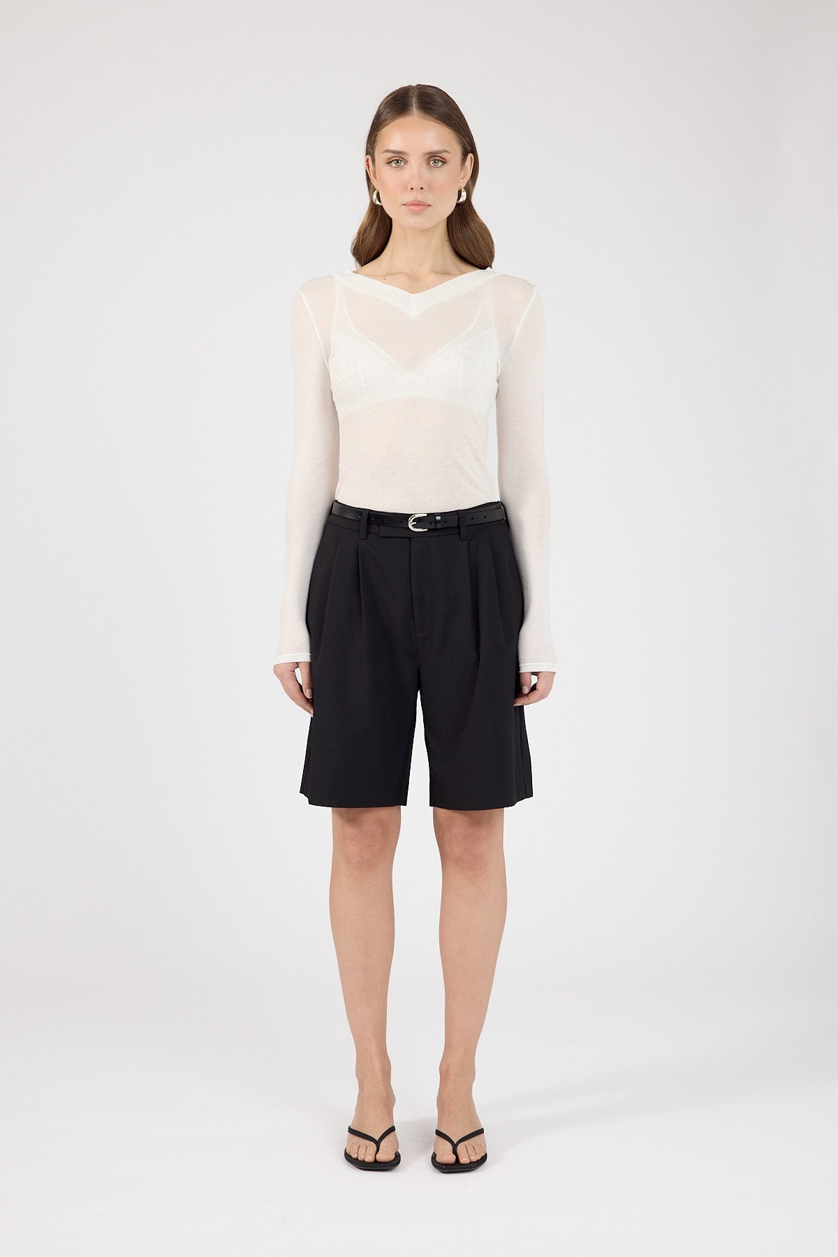 Perfect Stranger Jordi Tailored Longline Short Black