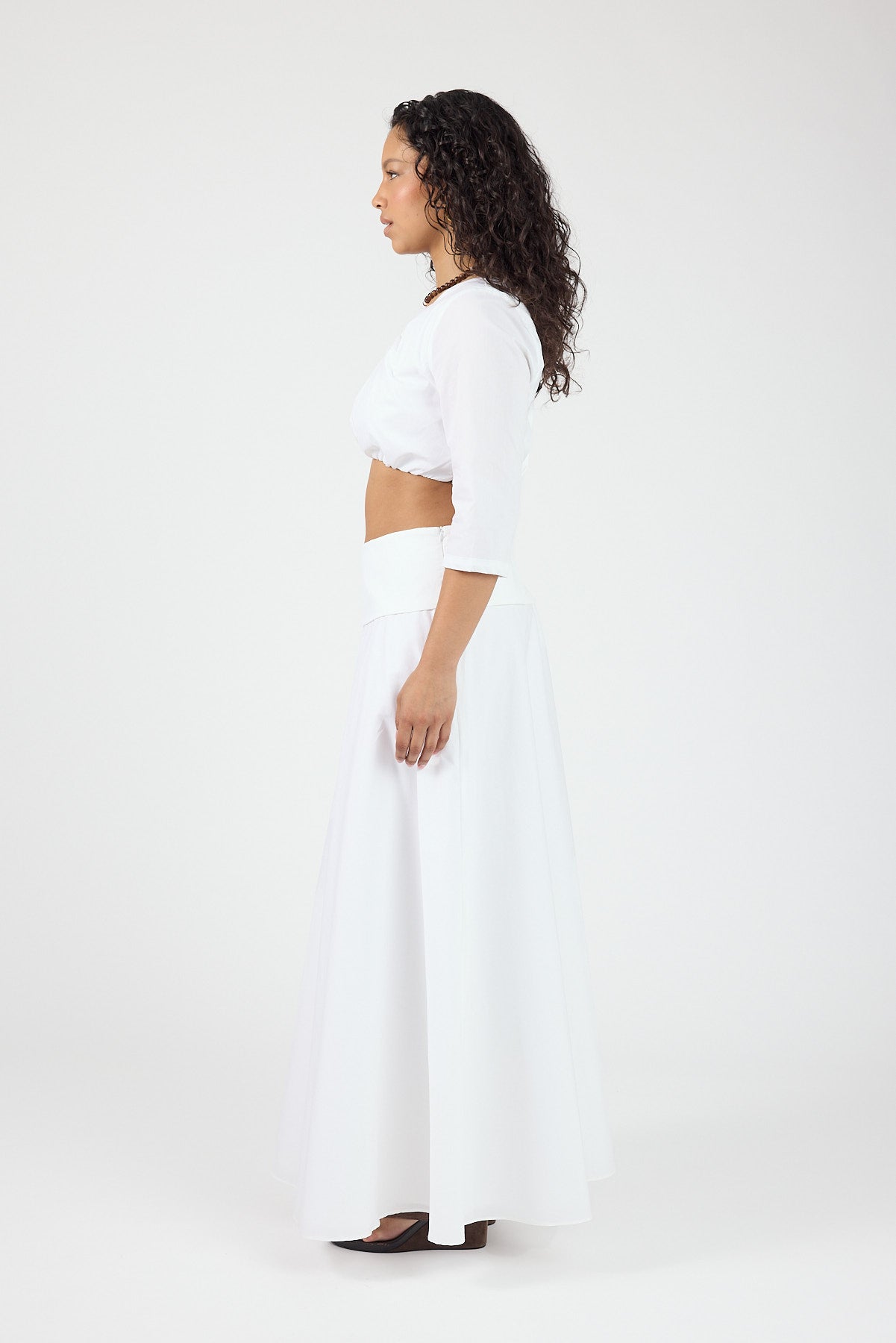 Perfect Stranger Vivienne Maxi Skirt White