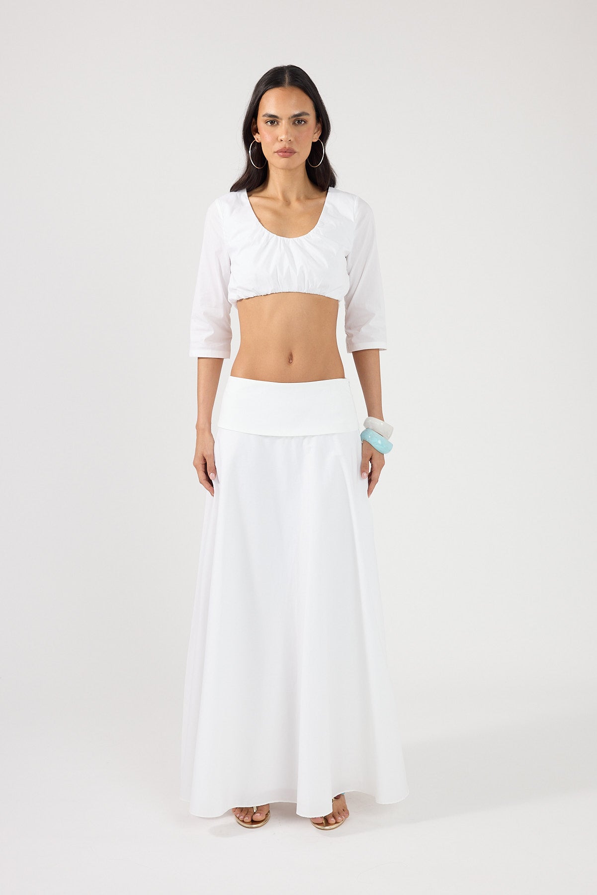 Perfect Stranger Vivienne Maxi Skirt White