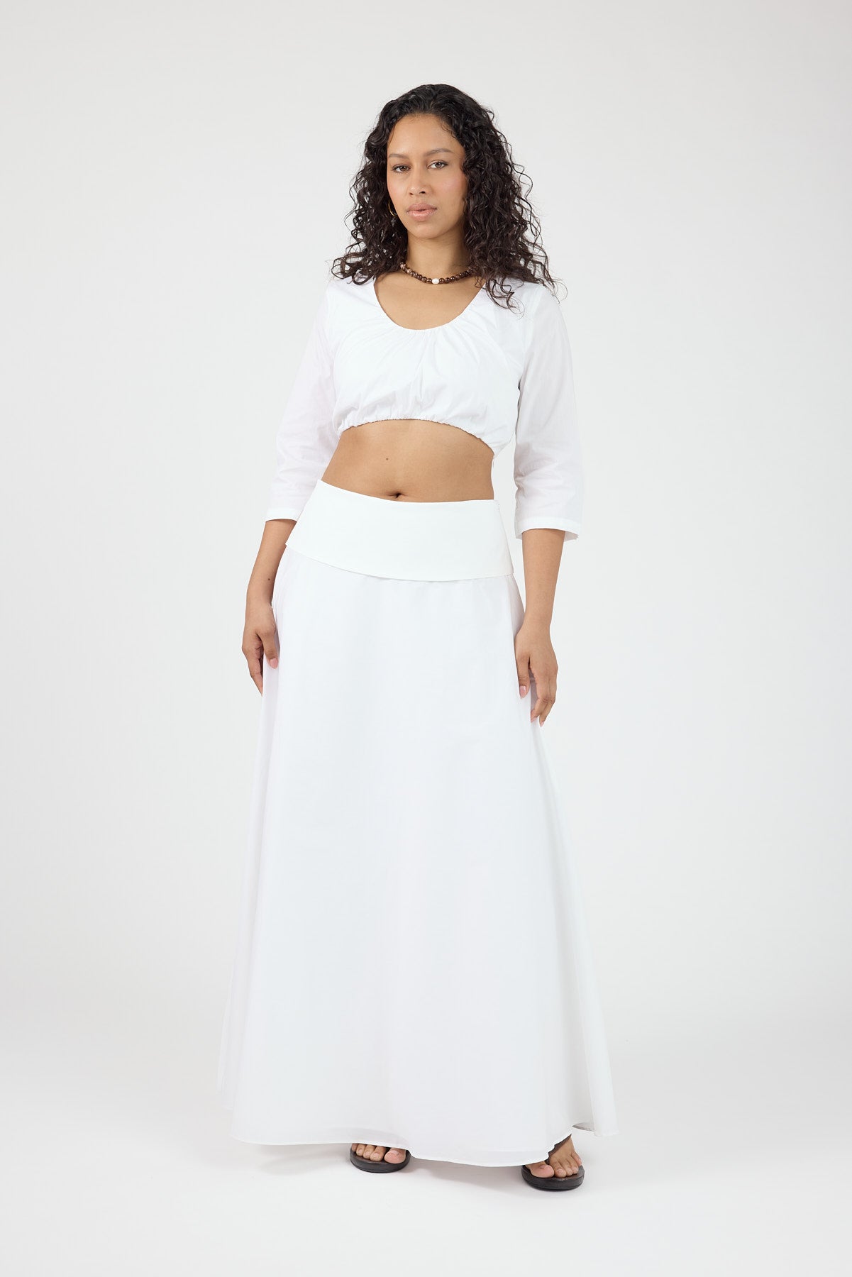 Perfect Stranger Vivienne Maxi Skirt White