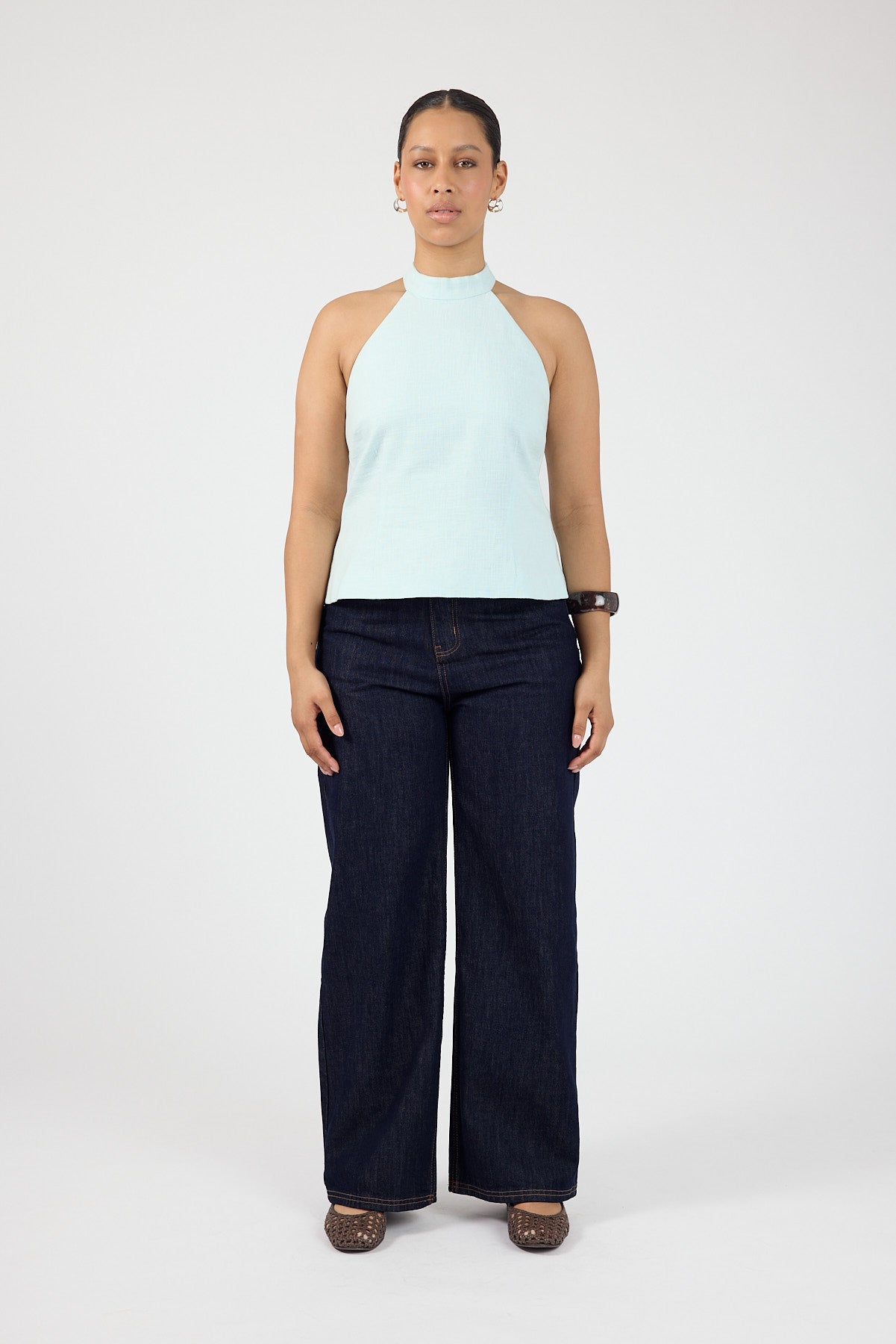 Perfect Stranger Posey Halter Top Seafoam