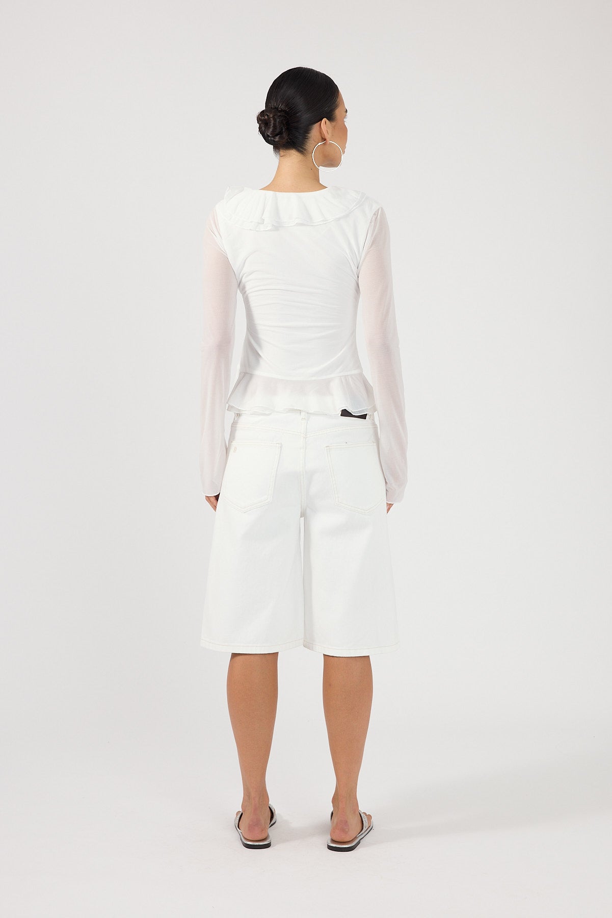 Perfect Stranger Valerie Long Sleeve Top Off White