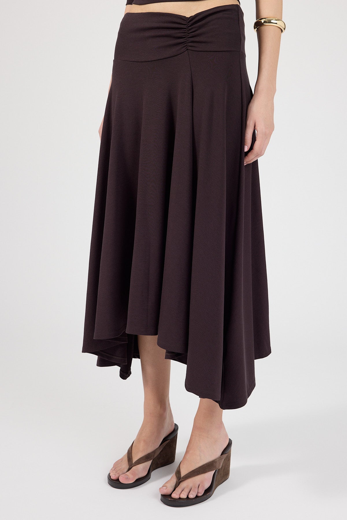 Perfect Stranger Mara Midi Skirt Dark Plum