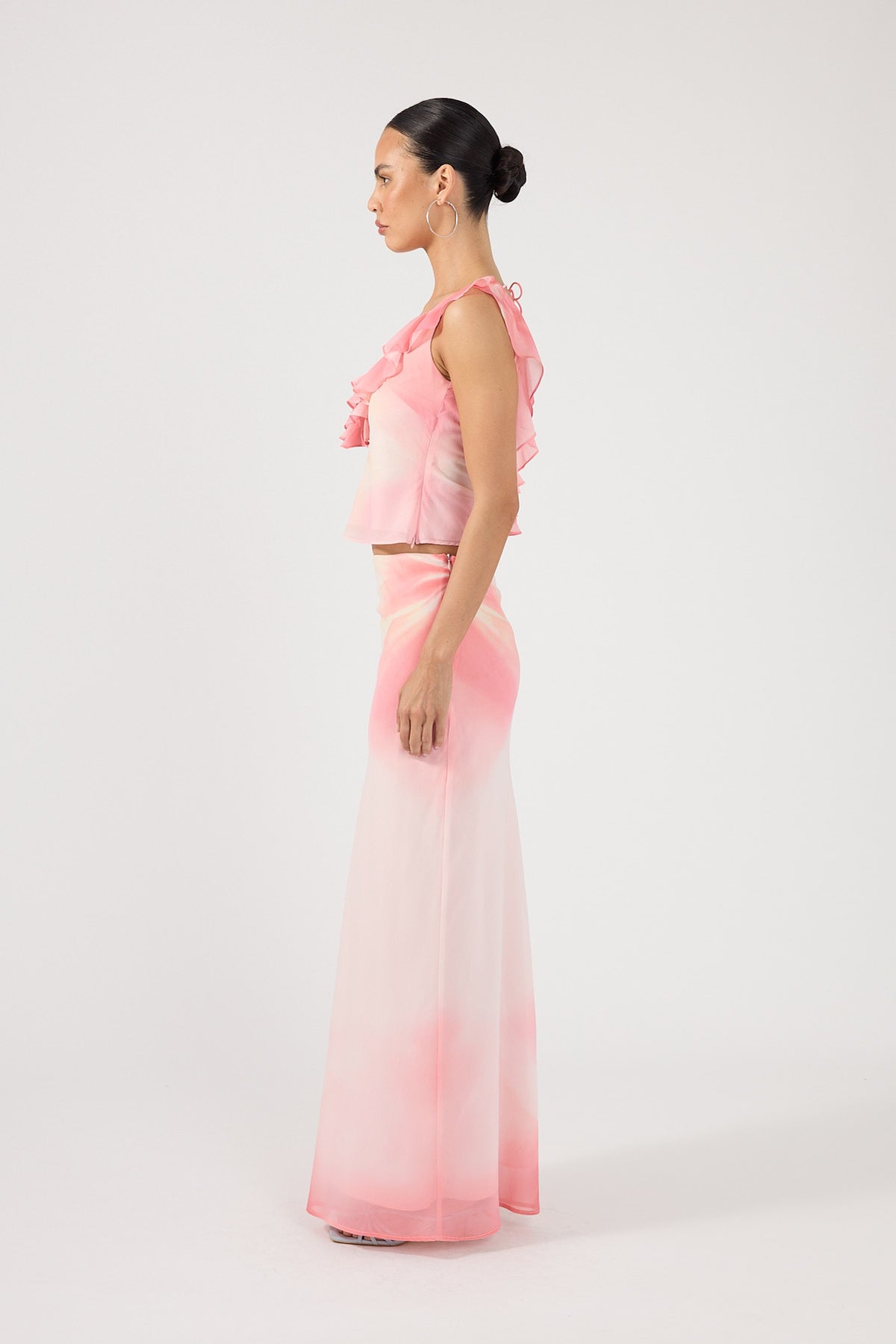 Perfect Stranger Jolette Maxi Skirt Coral