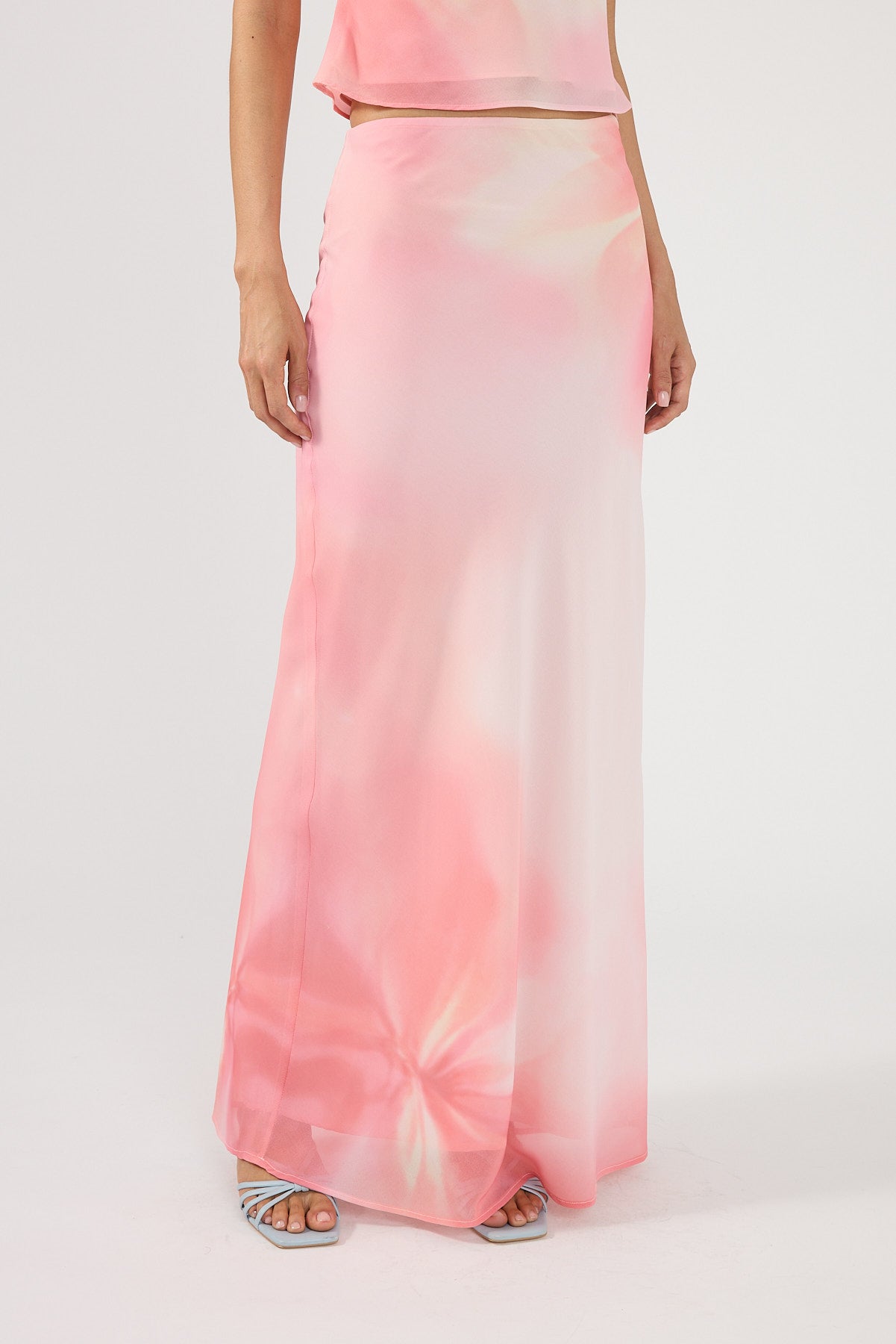 Perfect Stranger Jolette Maxi Skirt Coral