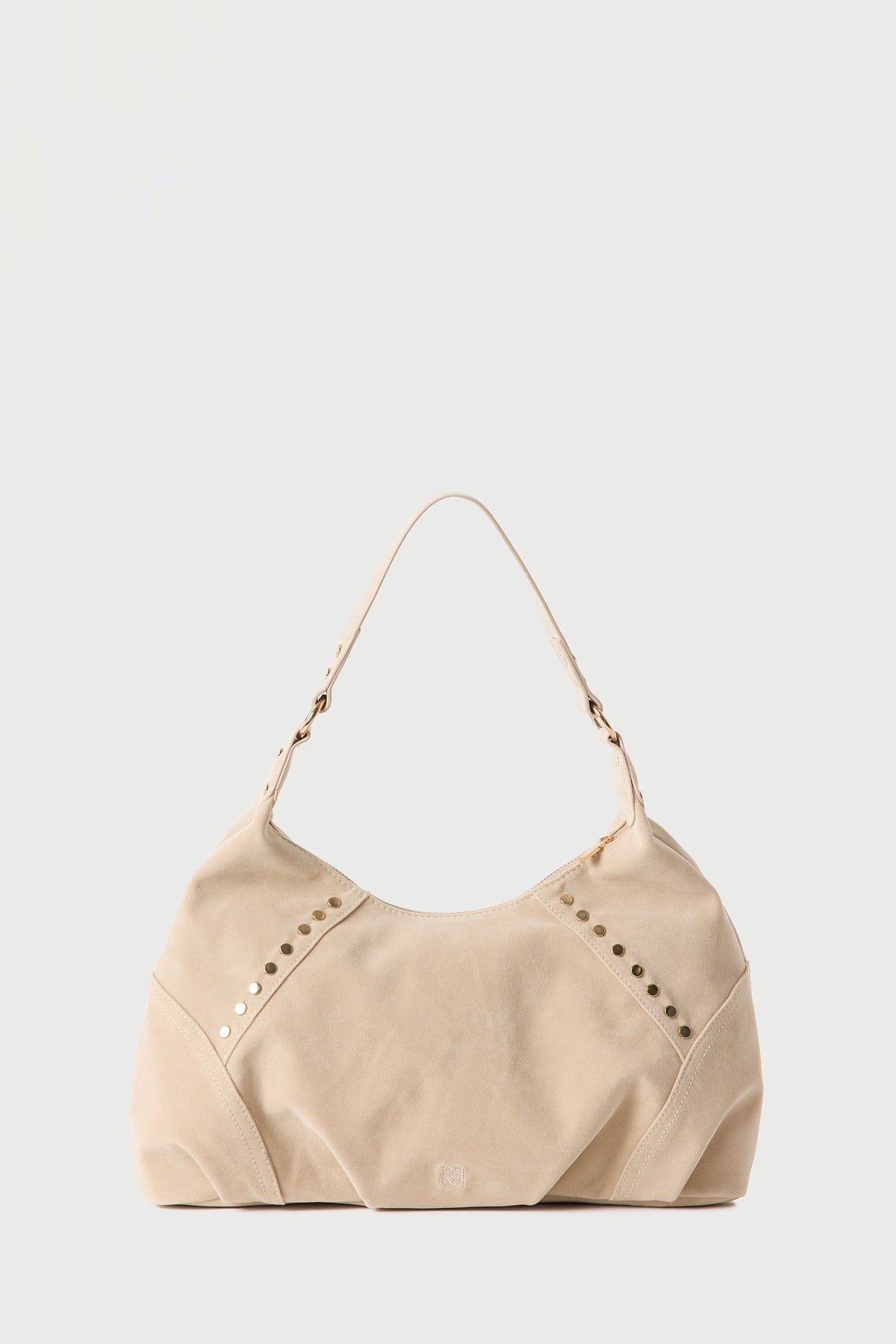 Perfect Stranger Xavi Faux Suede Bag Beige
