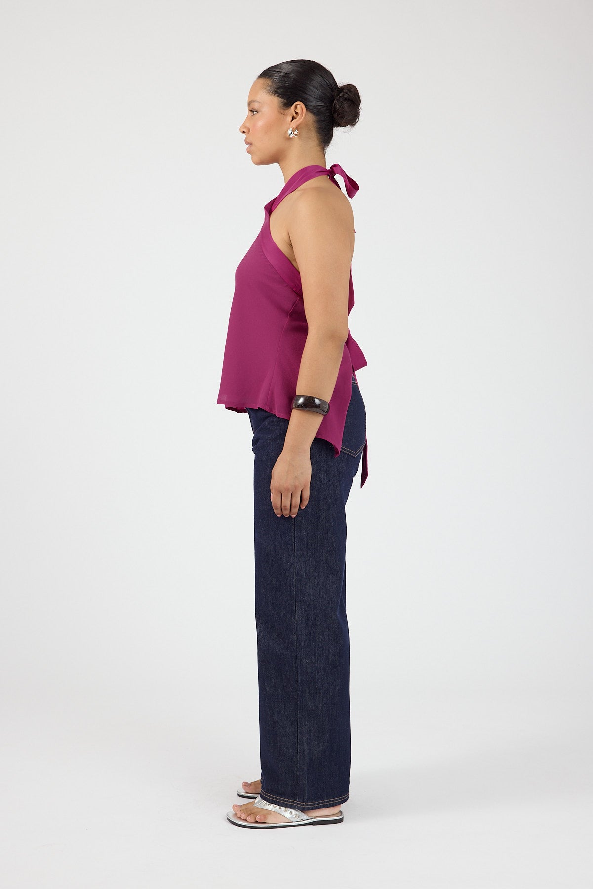 Perfect Stranger Lyra Halter Top Magenta