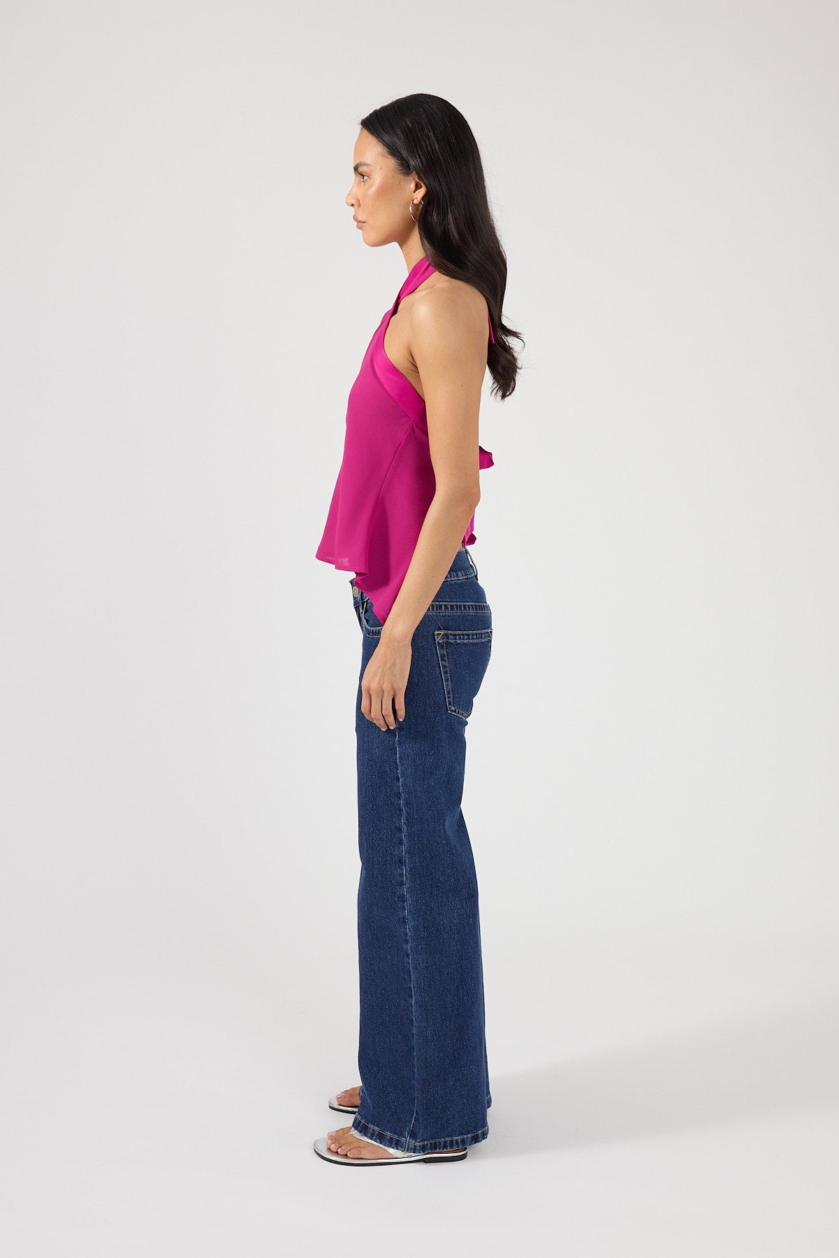 Perfect Stranger Lyra Halter Top Magenta