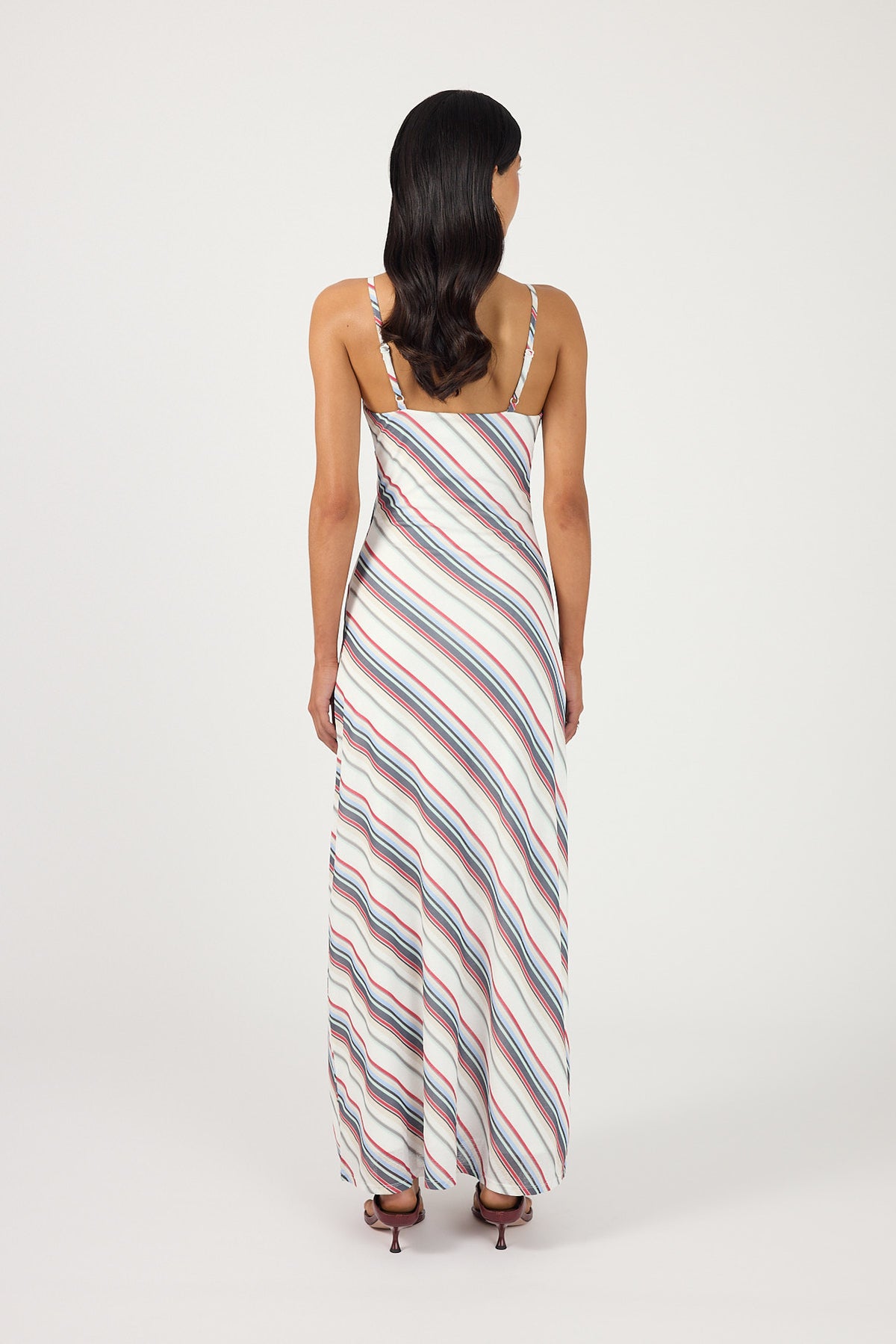 Perfect Stranger Cassie Stripe Maxi Dress Multi Stripe