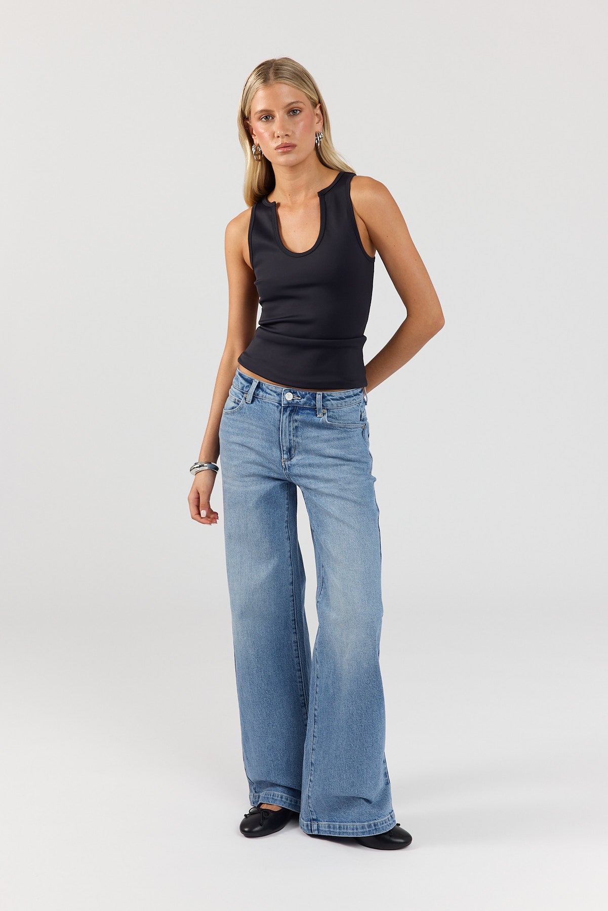 Perfect Stranger Elsie Tank Top Black
