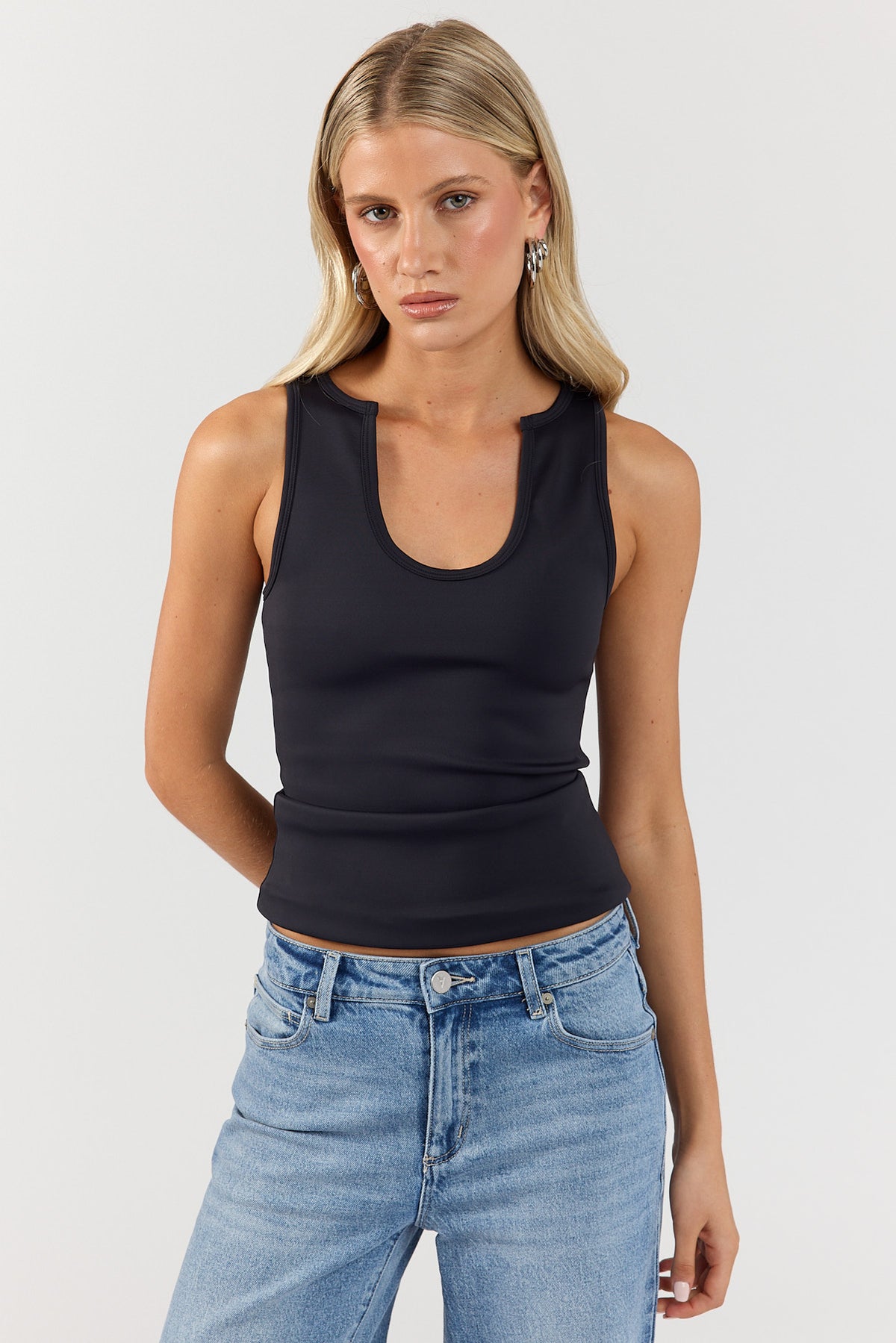Perfect Stranger Elsie Tank Top Black