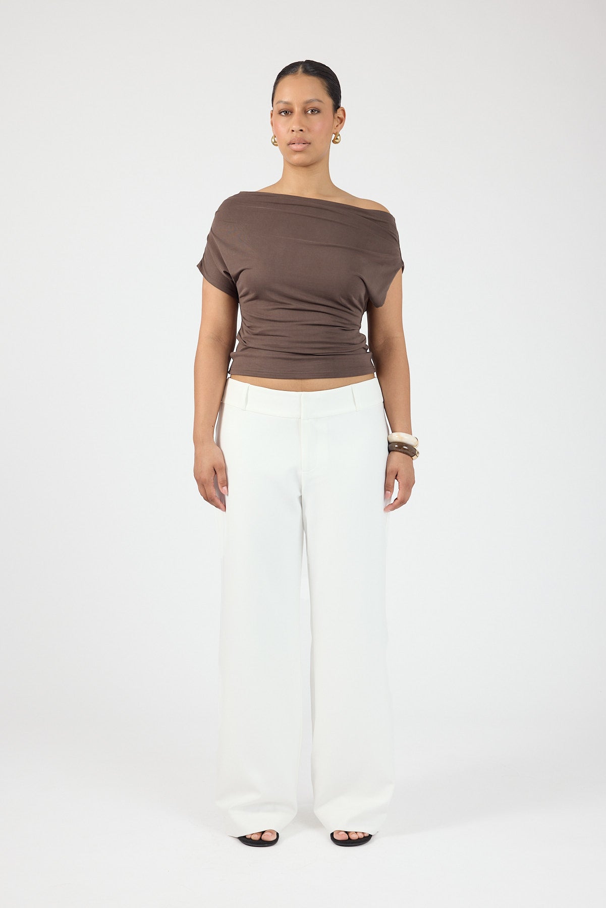 Perfect Stranger Tala Mid Rise Pant White