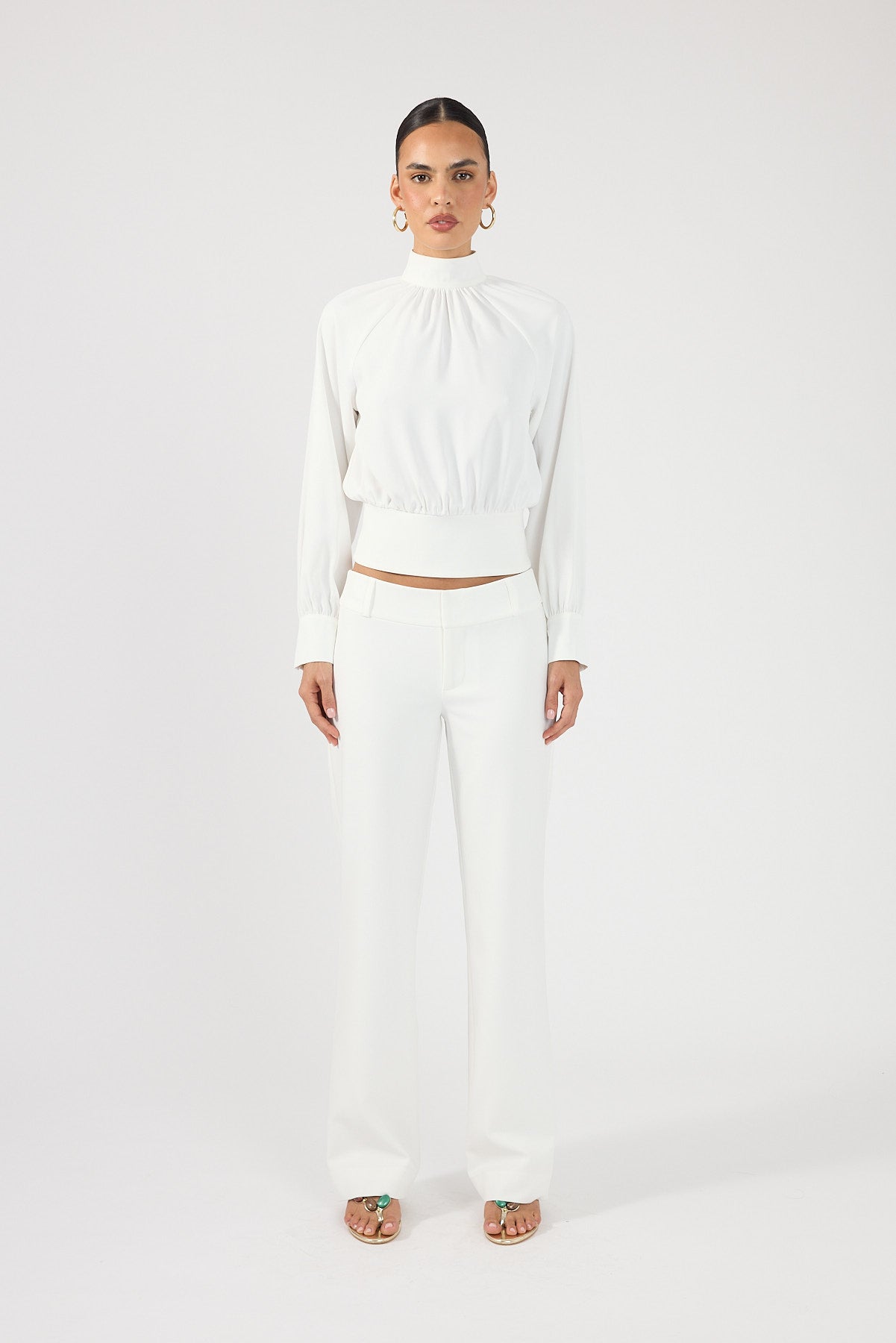 Perfect Stranger Tala Mid Rise Pant White