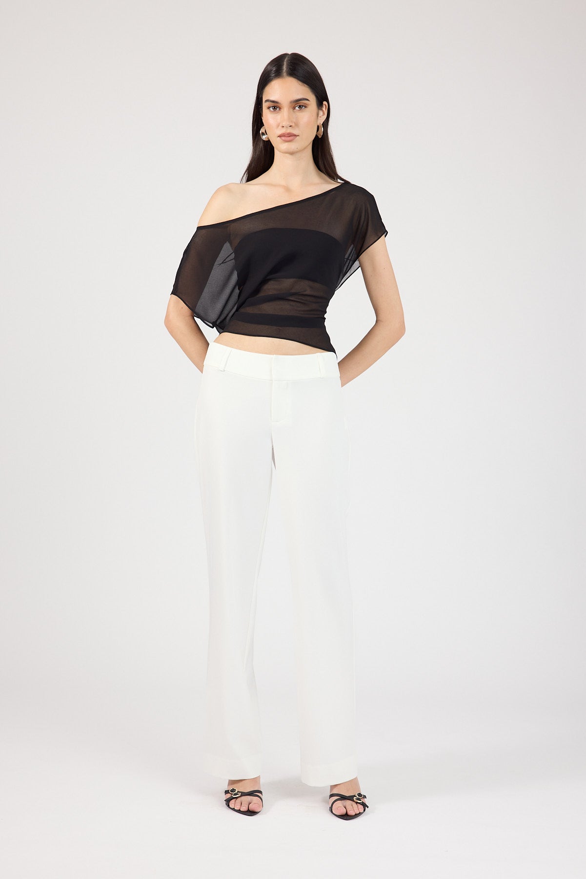 Perfect Stranger Tala Mid Rise Pant White
