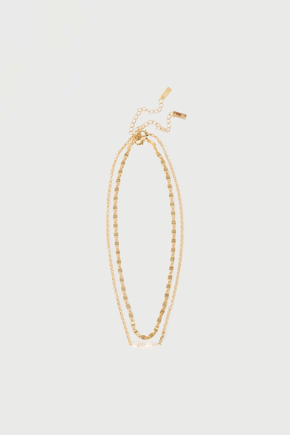 Perfect Stranger Frankie Freshwater Pearl Necklace 2 Pack 18K Gold Plated
