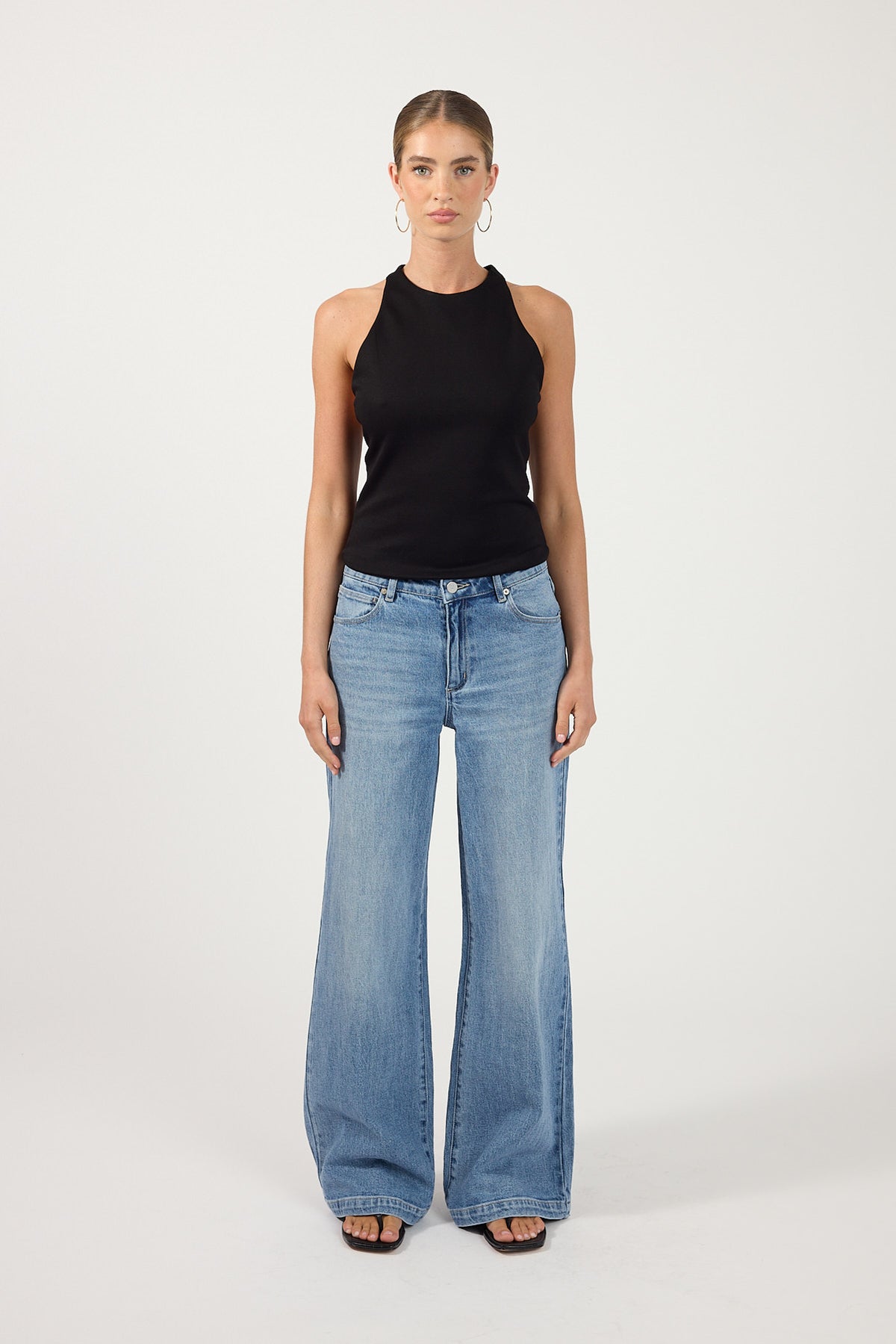 Perfect Stranger Emery T-Back Top Black
