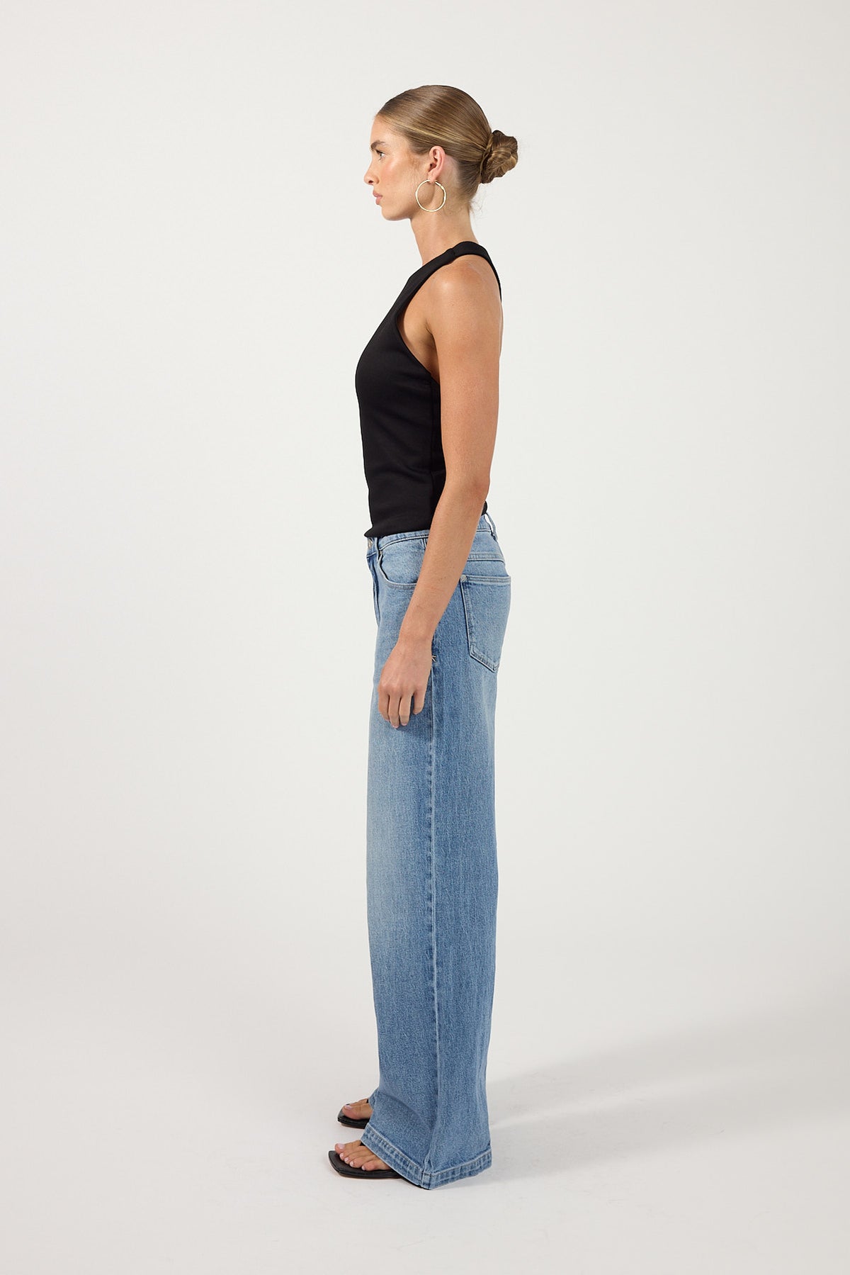 Perfect Stranger Emery T-Back Top Black