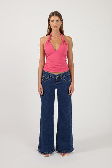 Perfect Stranger Addyson Halter Top Pink