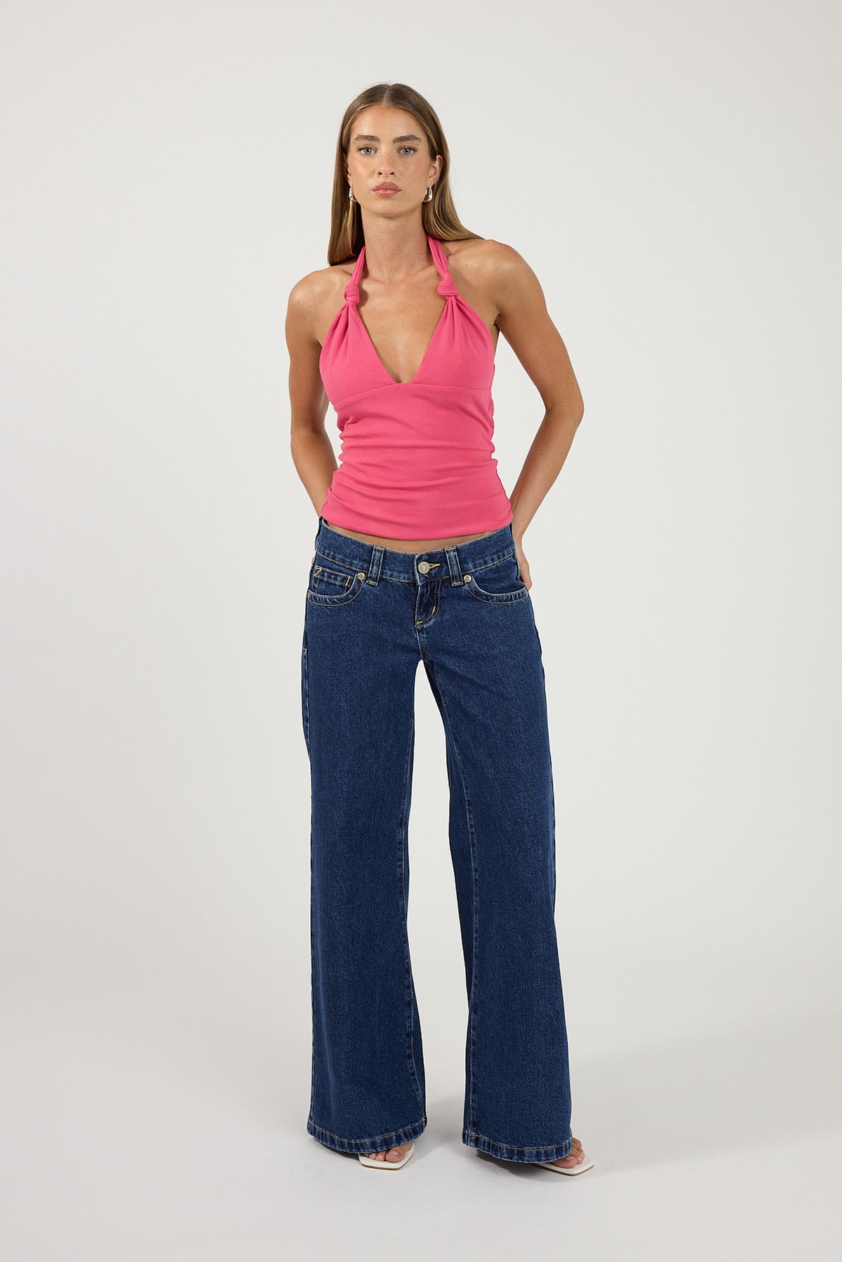 Perfect Stranger Addyson Halter Top Pink