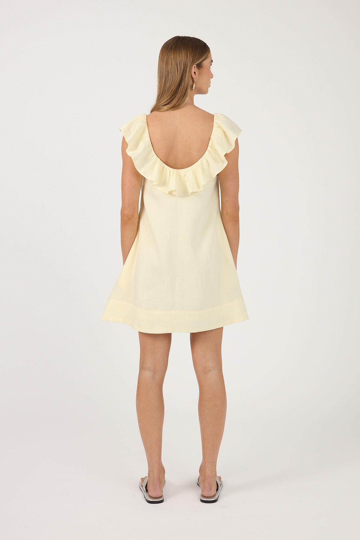Perfect Stranger Vianna Babydoll Mini Dress Yellow