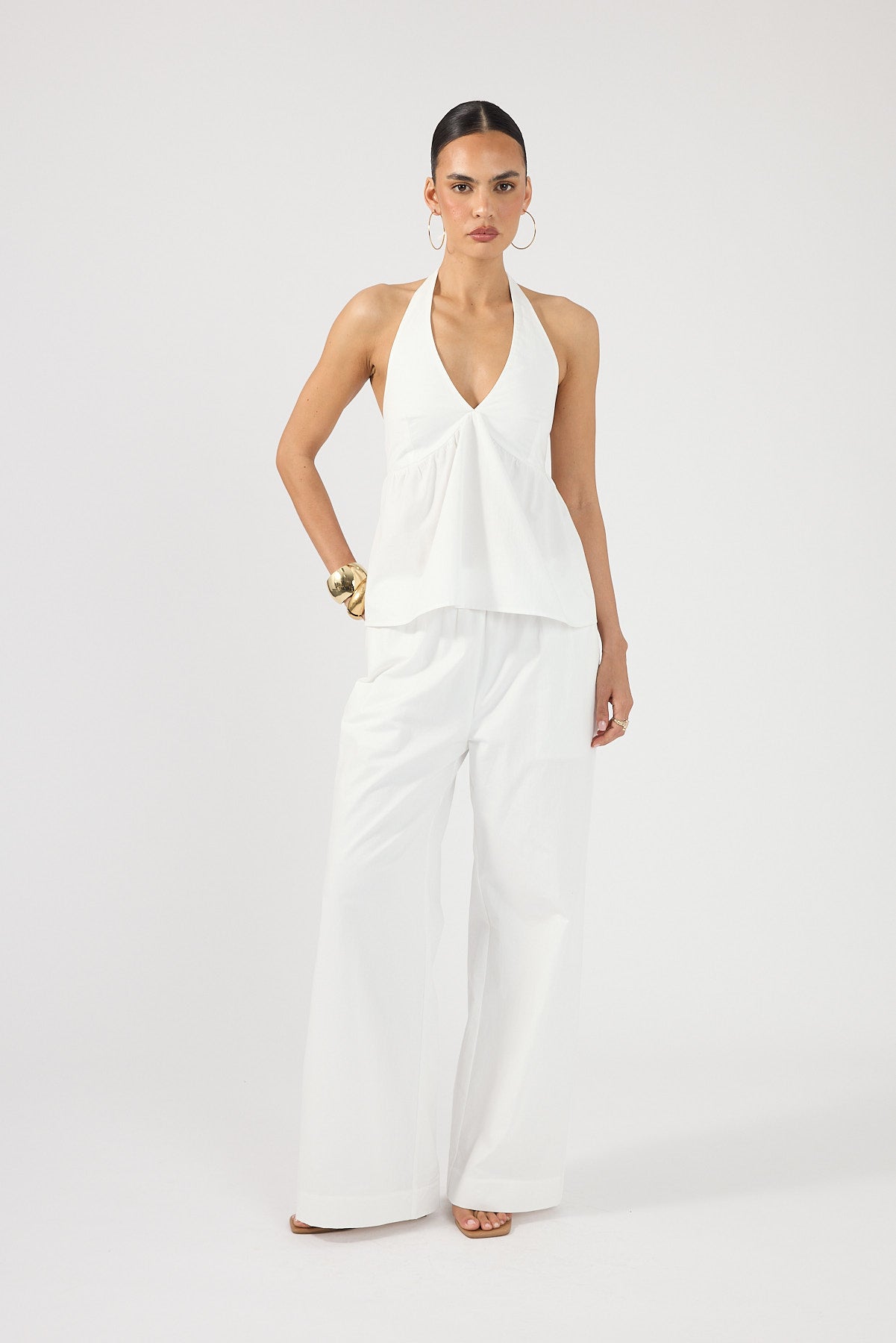 Perfect Stranger Zola Halter Top White