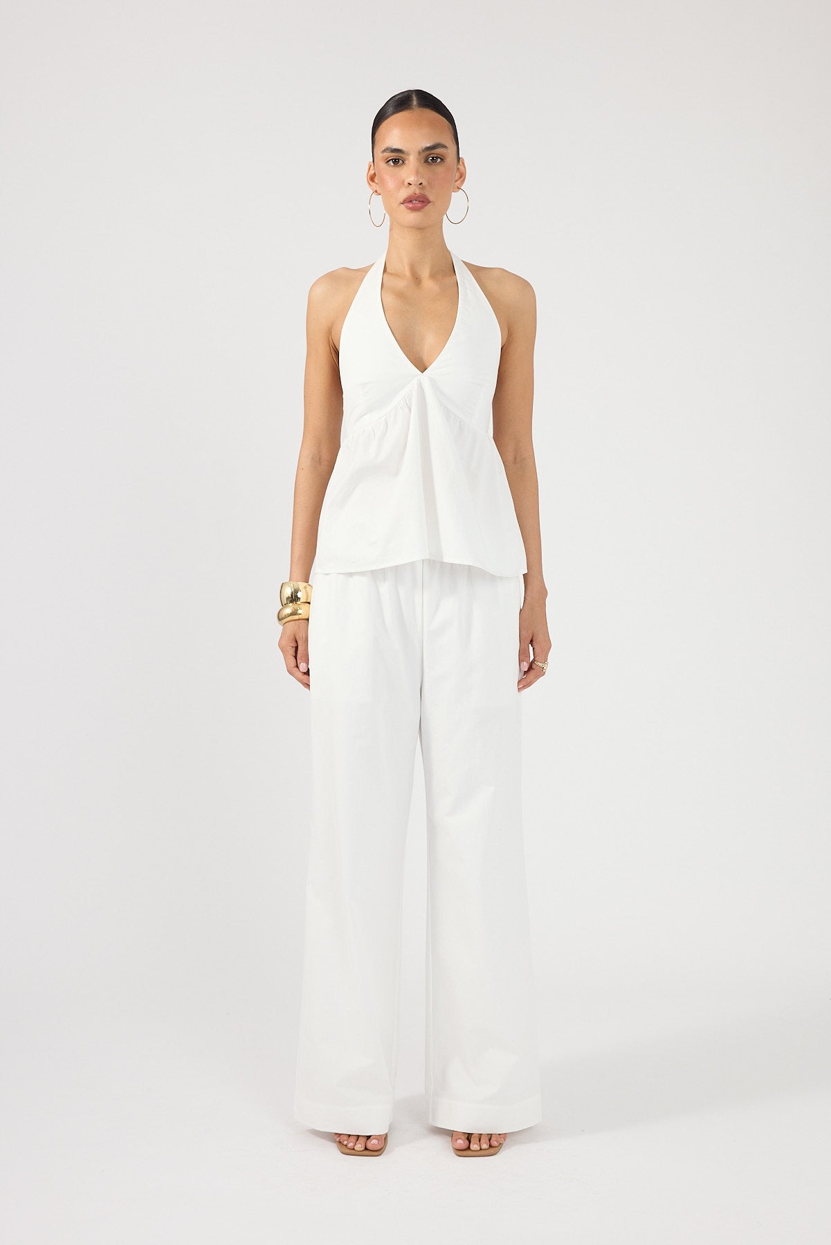 Perfect Stranger Zola Cotton Pant White