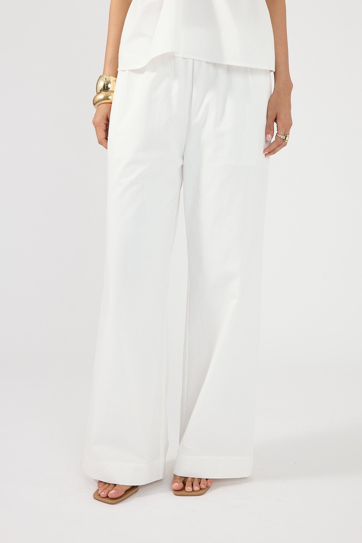 Perfect Stranger Zola Cotton Pant White