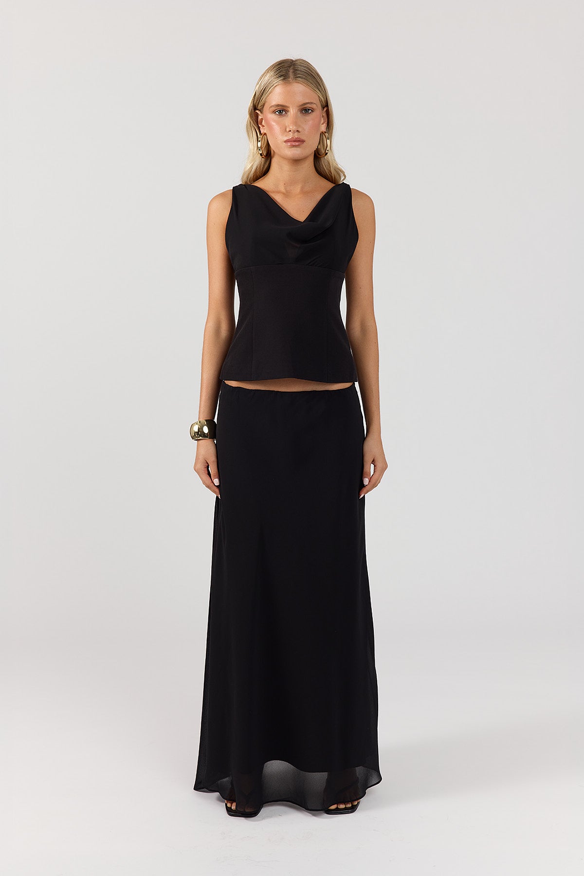 Perfect Stranger Effie Maxi Skirt Black