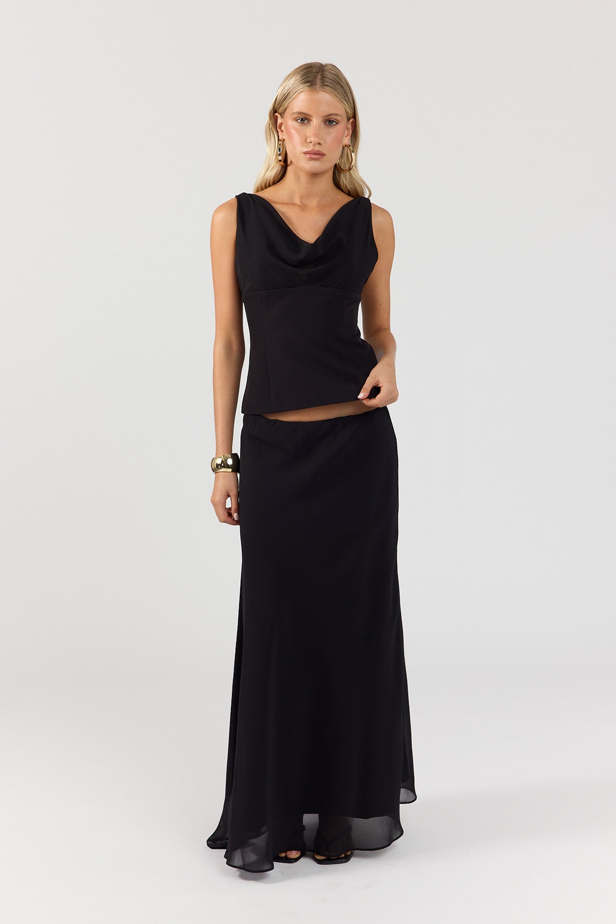 Perfect Stranger Effie Maxi Skirt Black