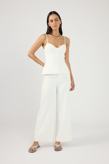 Perfect Stranger Vaila Bodice Top White