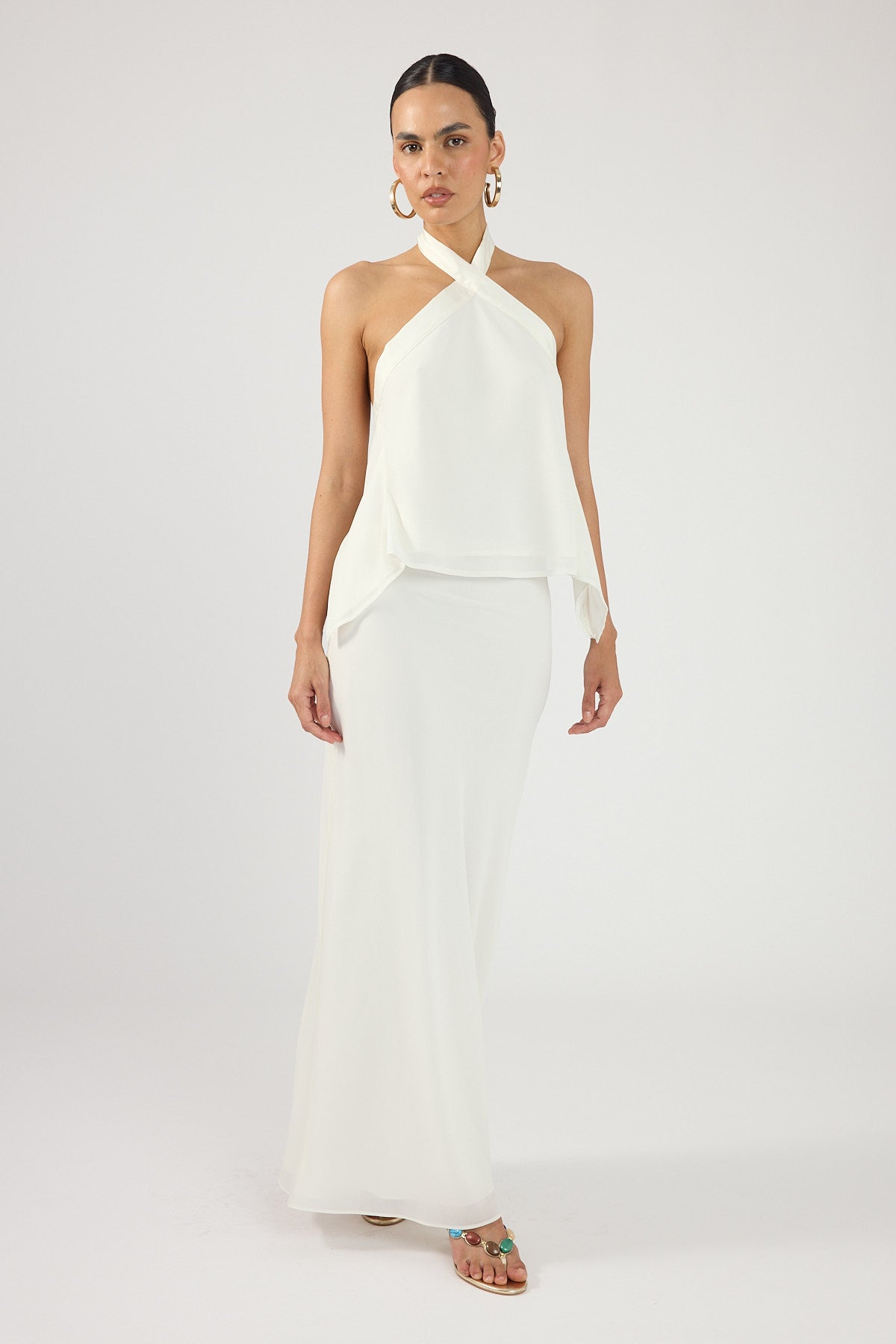 Perfect Stranger Lyra Maxi Skirt Off White