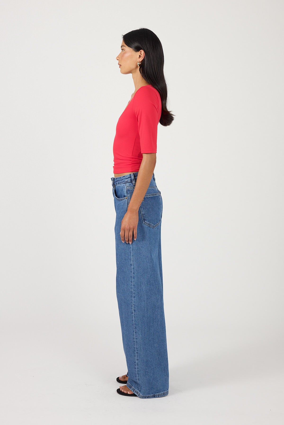 Perfect Stranger Mirella 3/4 Sleeve T-shirt Red