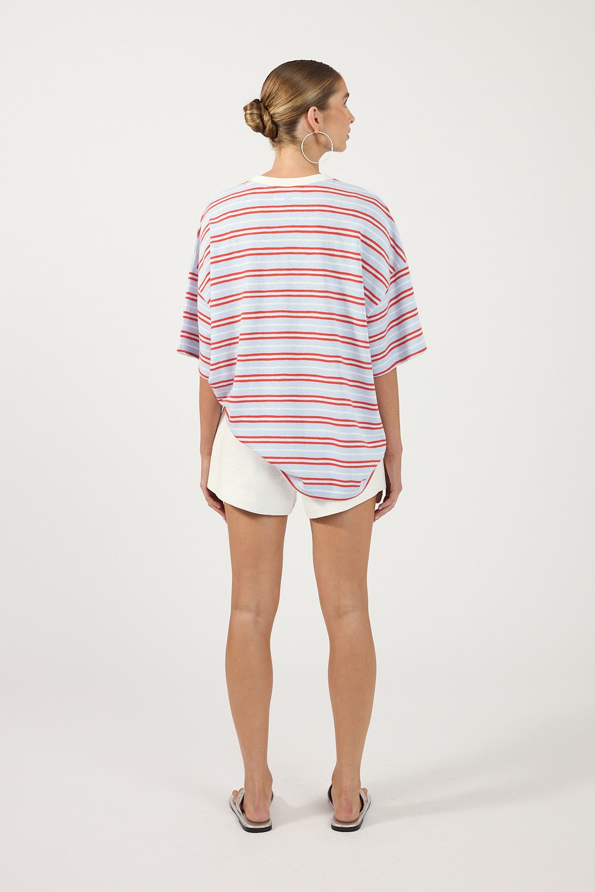 Perfect Stranger Jinx Oversized T-Shirt Blue/Red Stripe