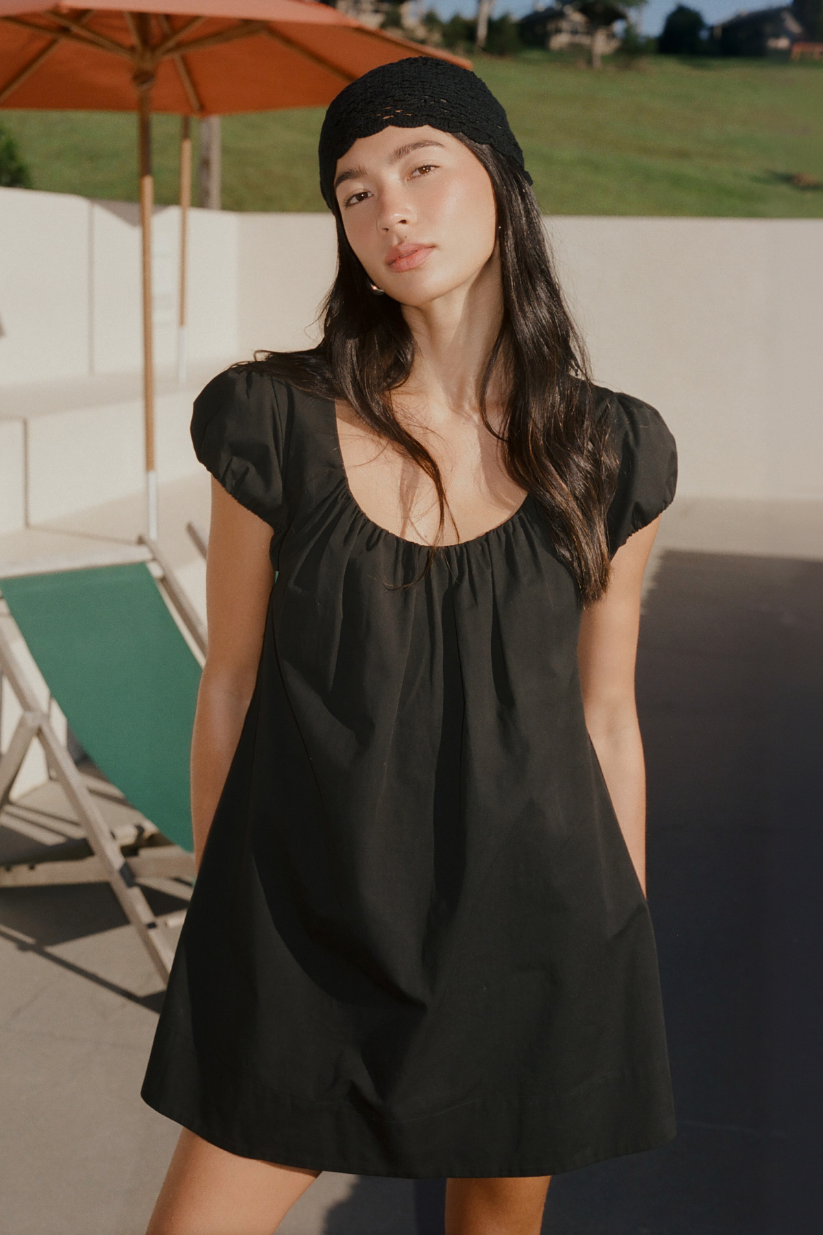 Perfect Stranger Eliana Short Sleeve Mini Dress Black