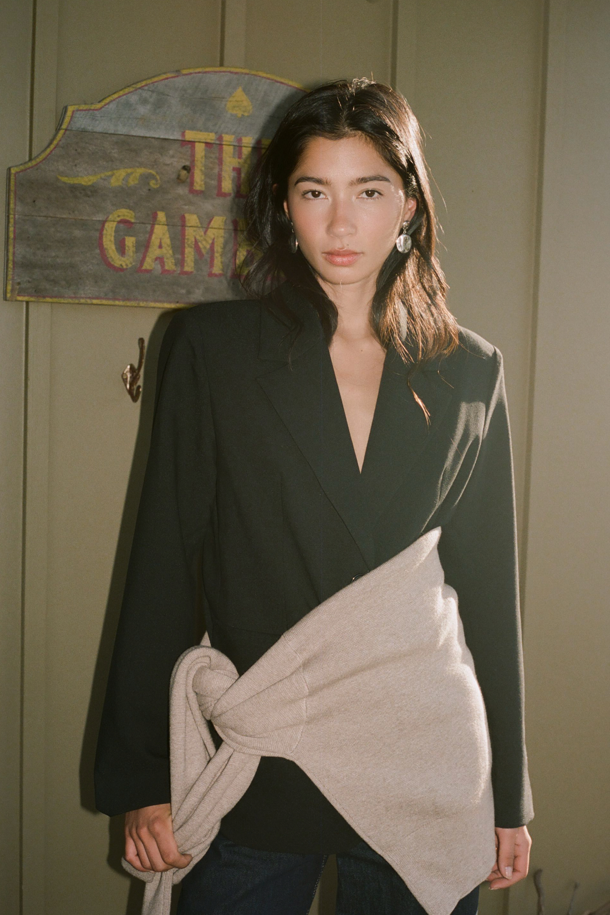 Perfect Stranger Luca Oversized Blazer Black