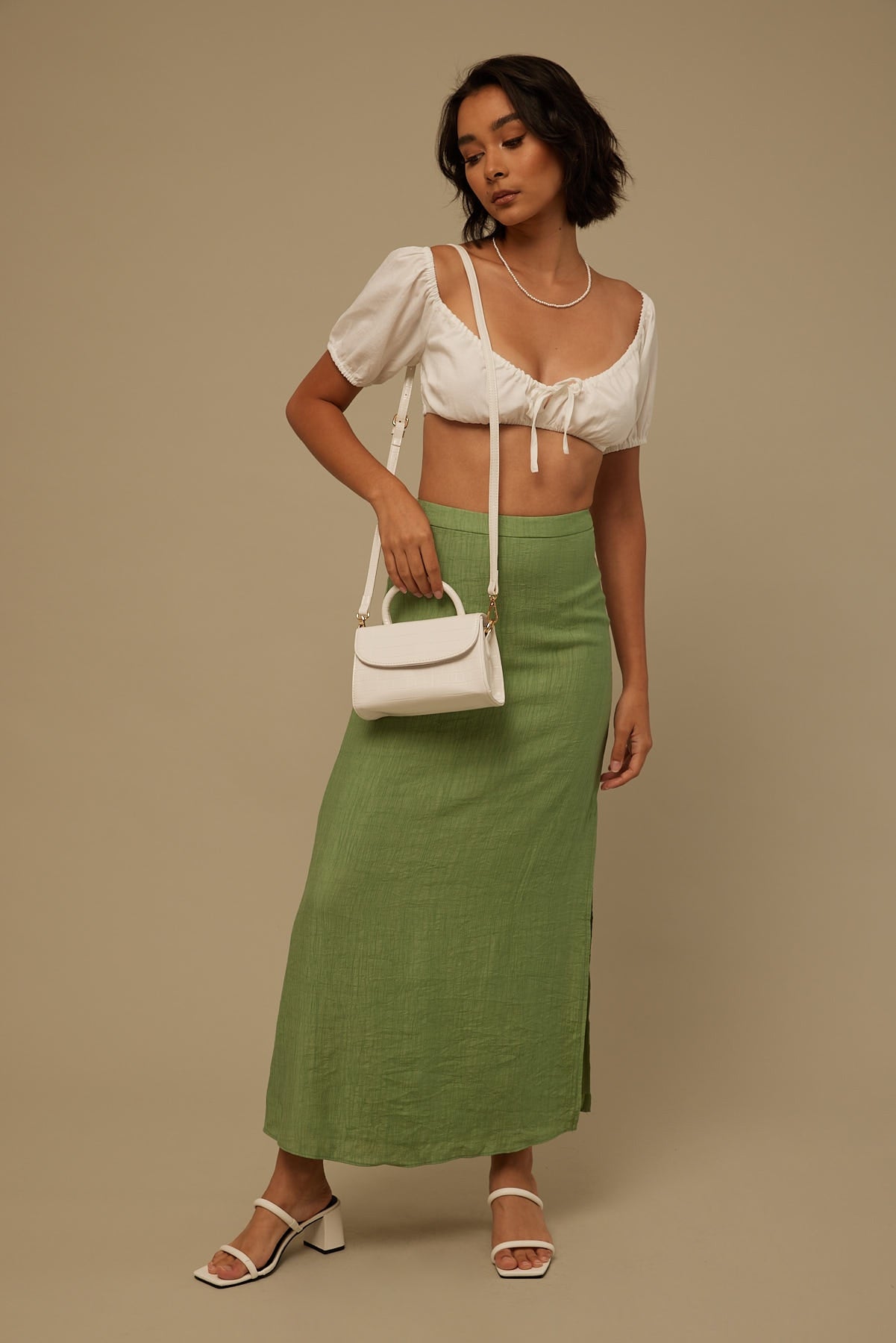 Token Dress Me Up Croc Handbag White