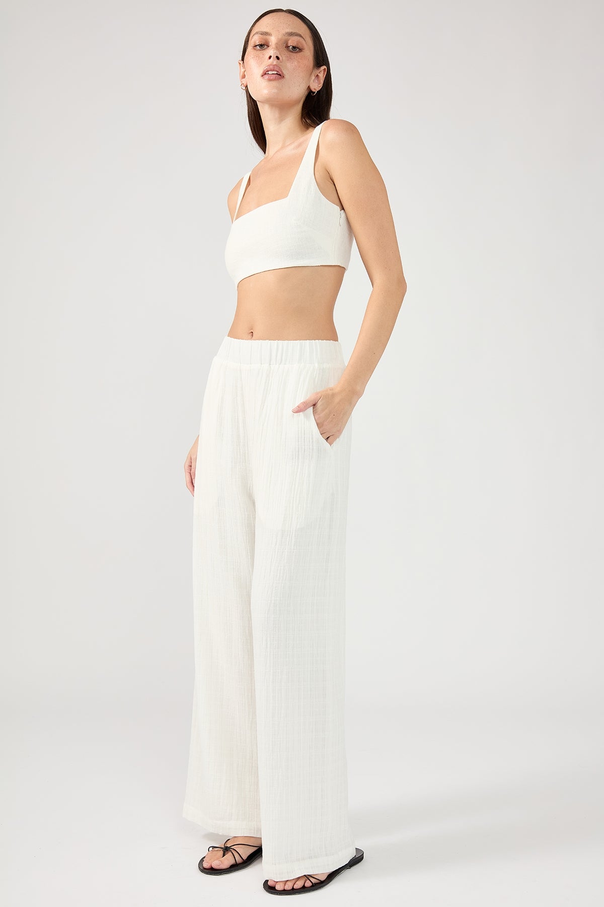 Perfect Stranger Beach Pant Cream