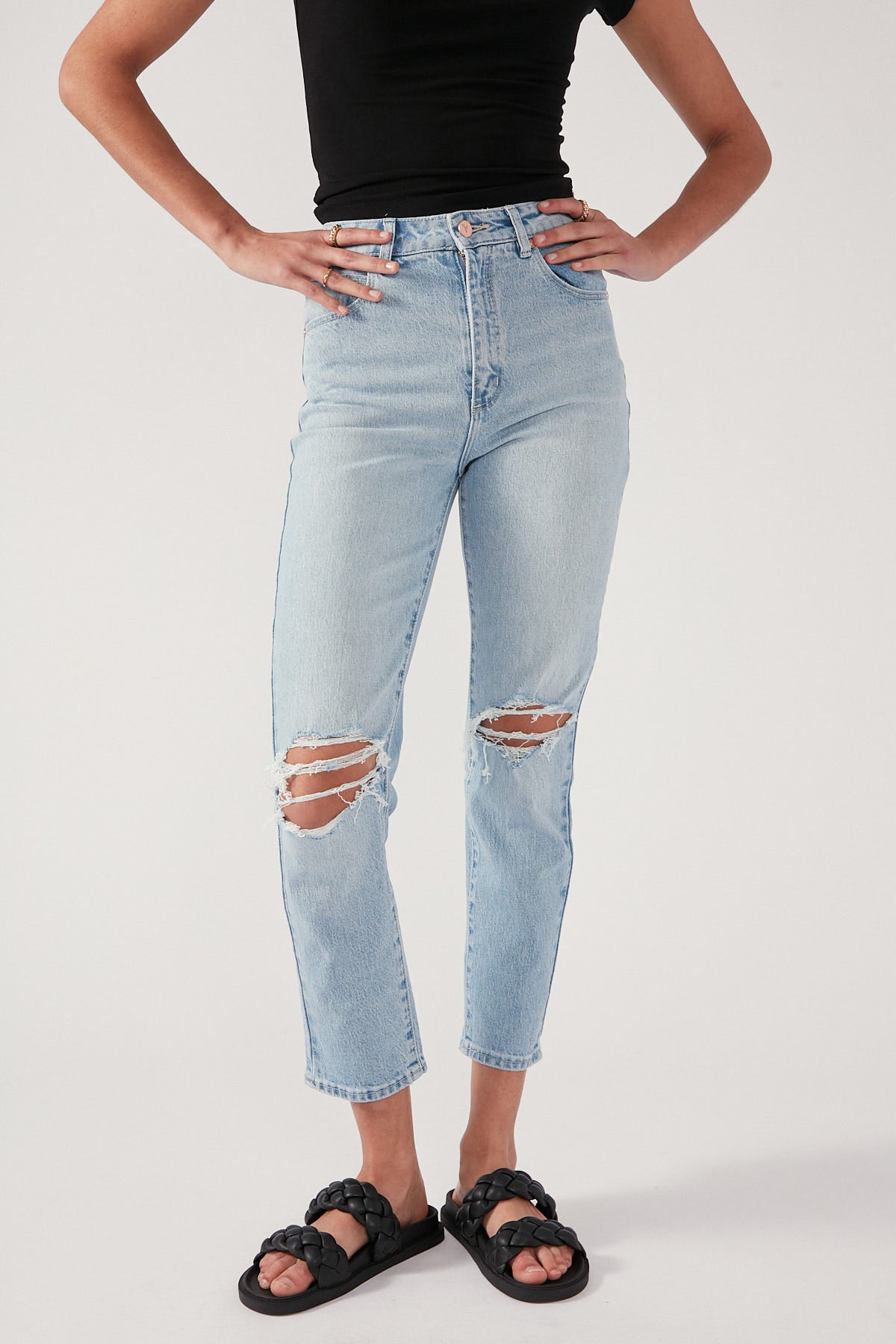 Abrand A 94 High Waisted Slim Jean Gina Rip