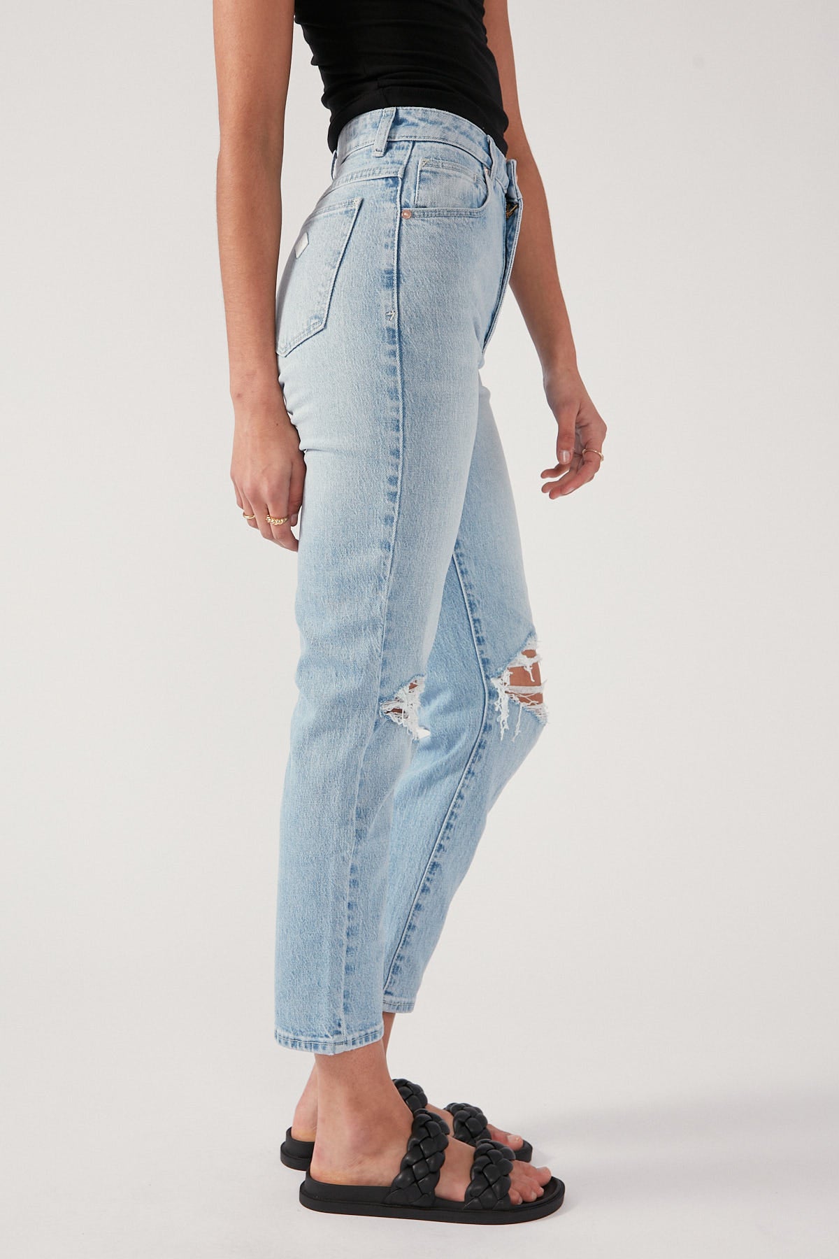 Abrand A 94 High Waisted Slim Jean Gina Rip