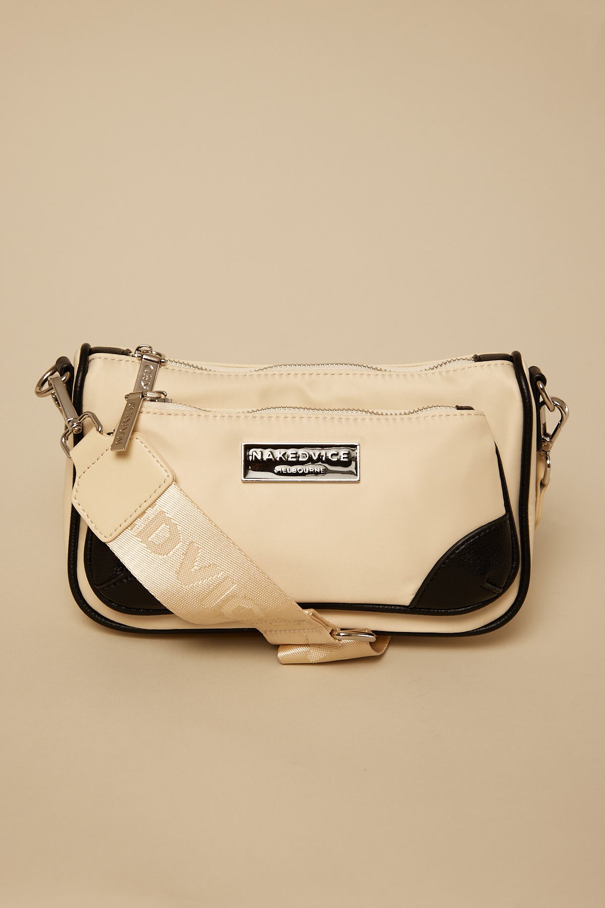 Nakedvice The Hunter Nylon Side Bag Cream