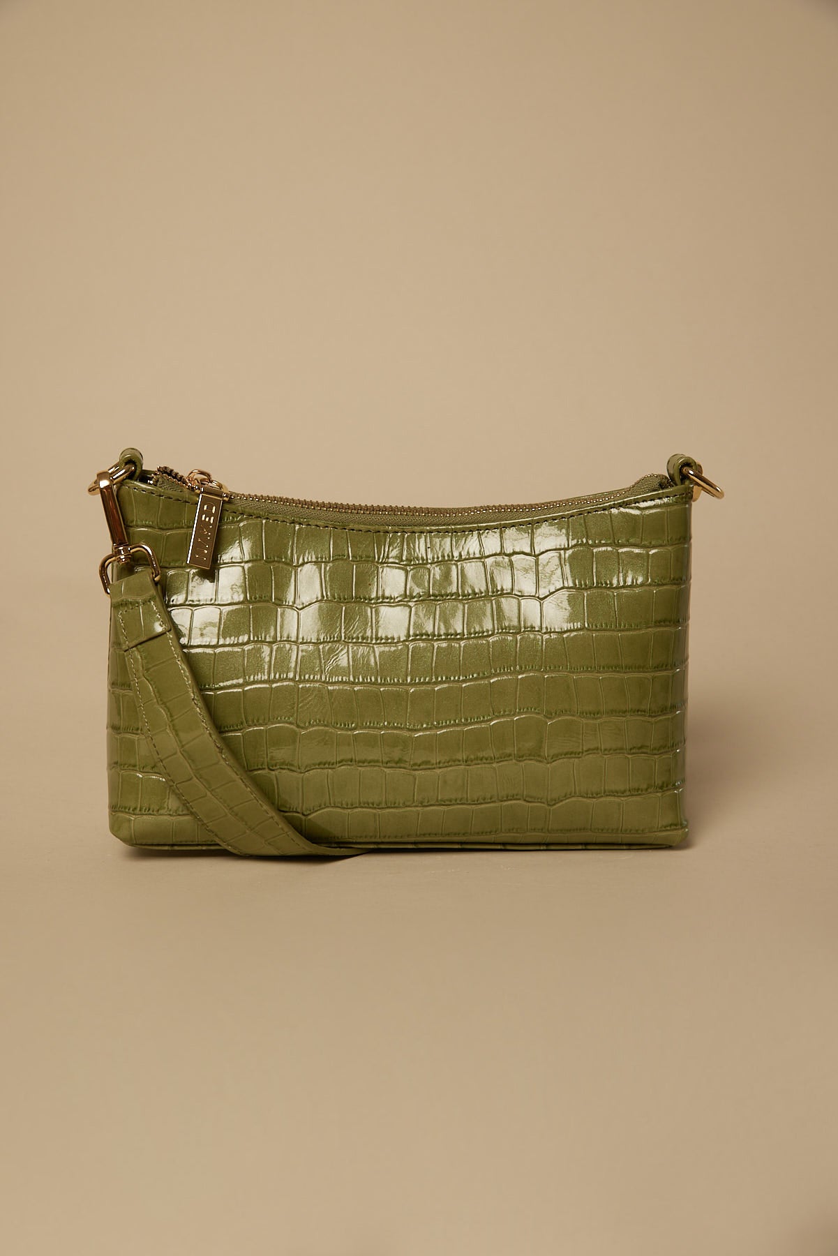Nakedvice The Christy Sage Croc Embossed