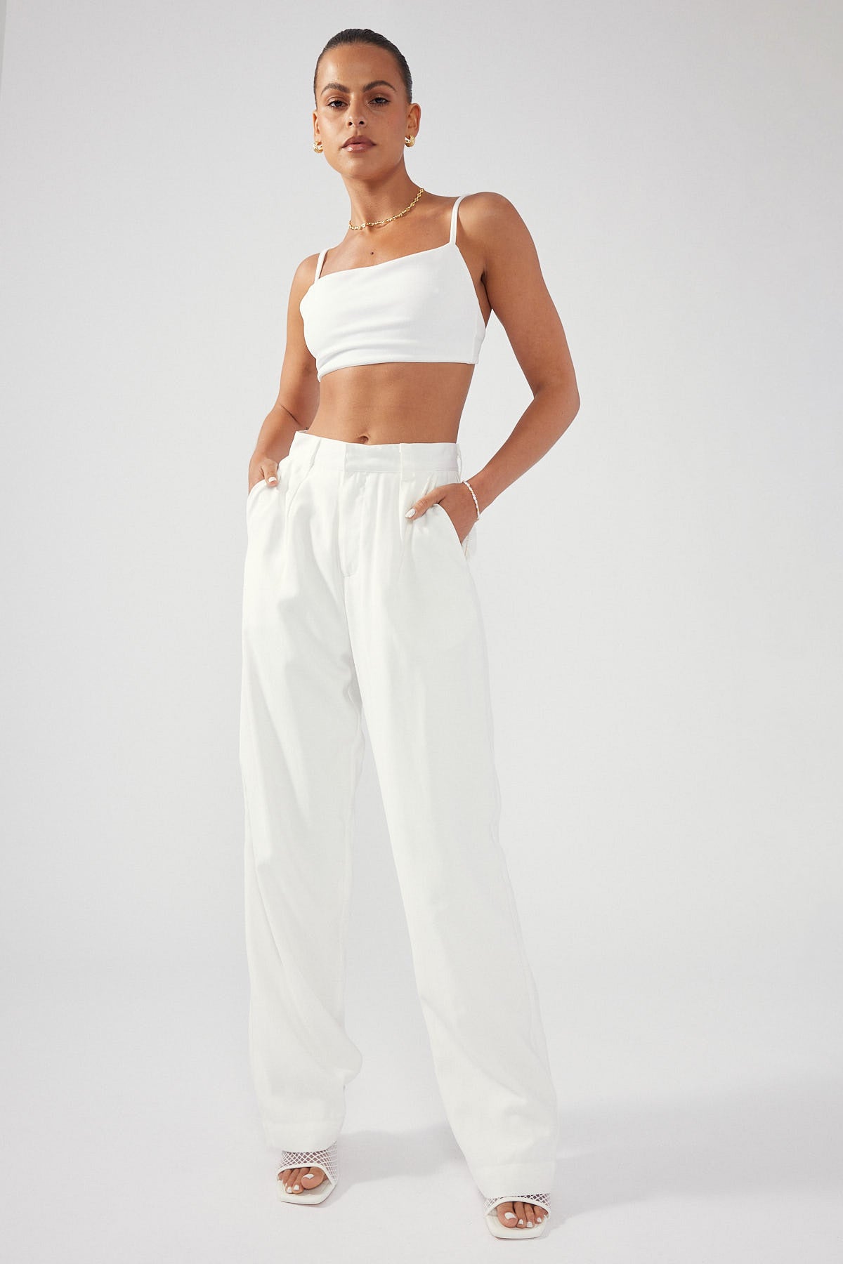 Perfect Stranger Stay With Me Pant White