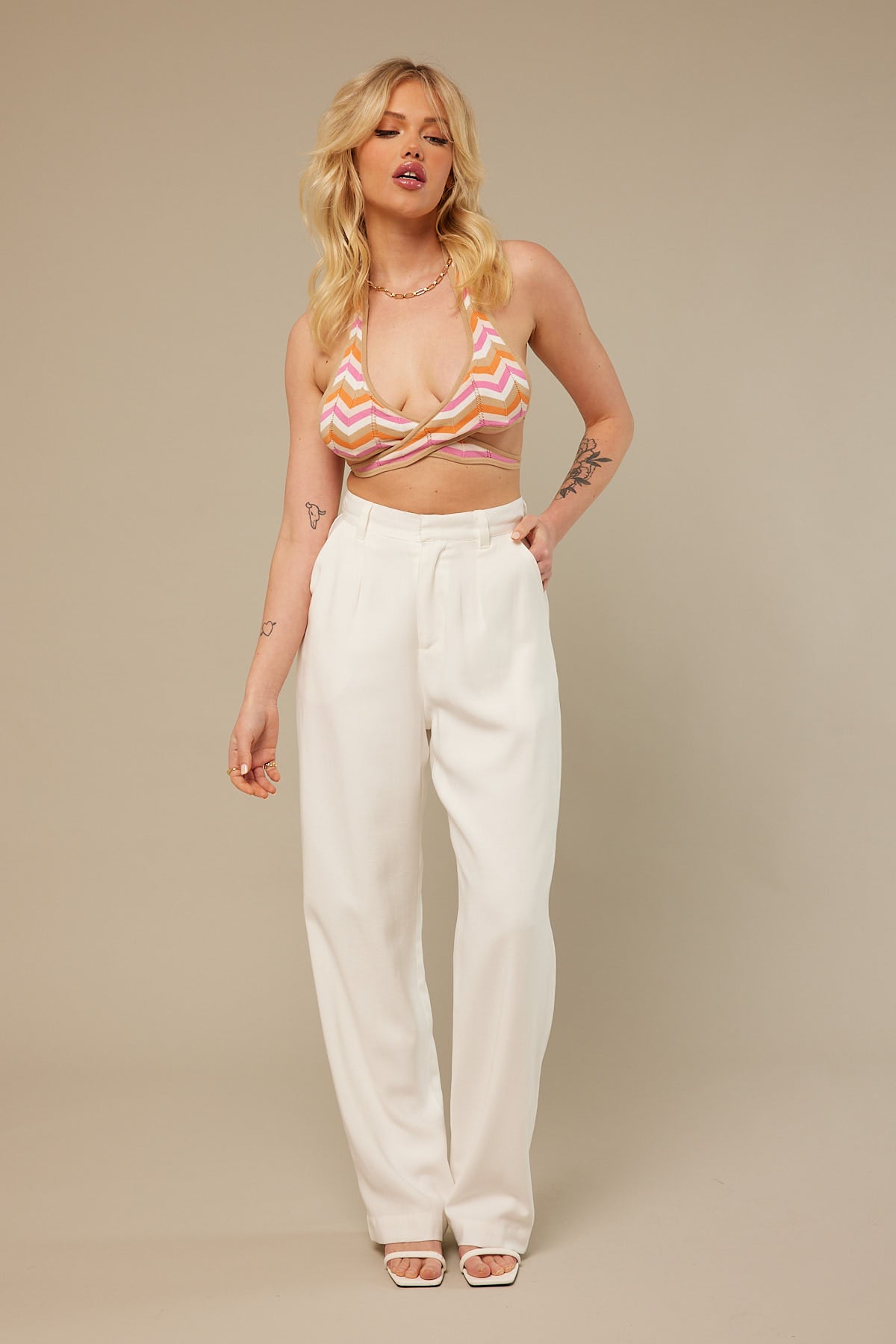 Perfect Stranger Cali Cross Front Top Pink