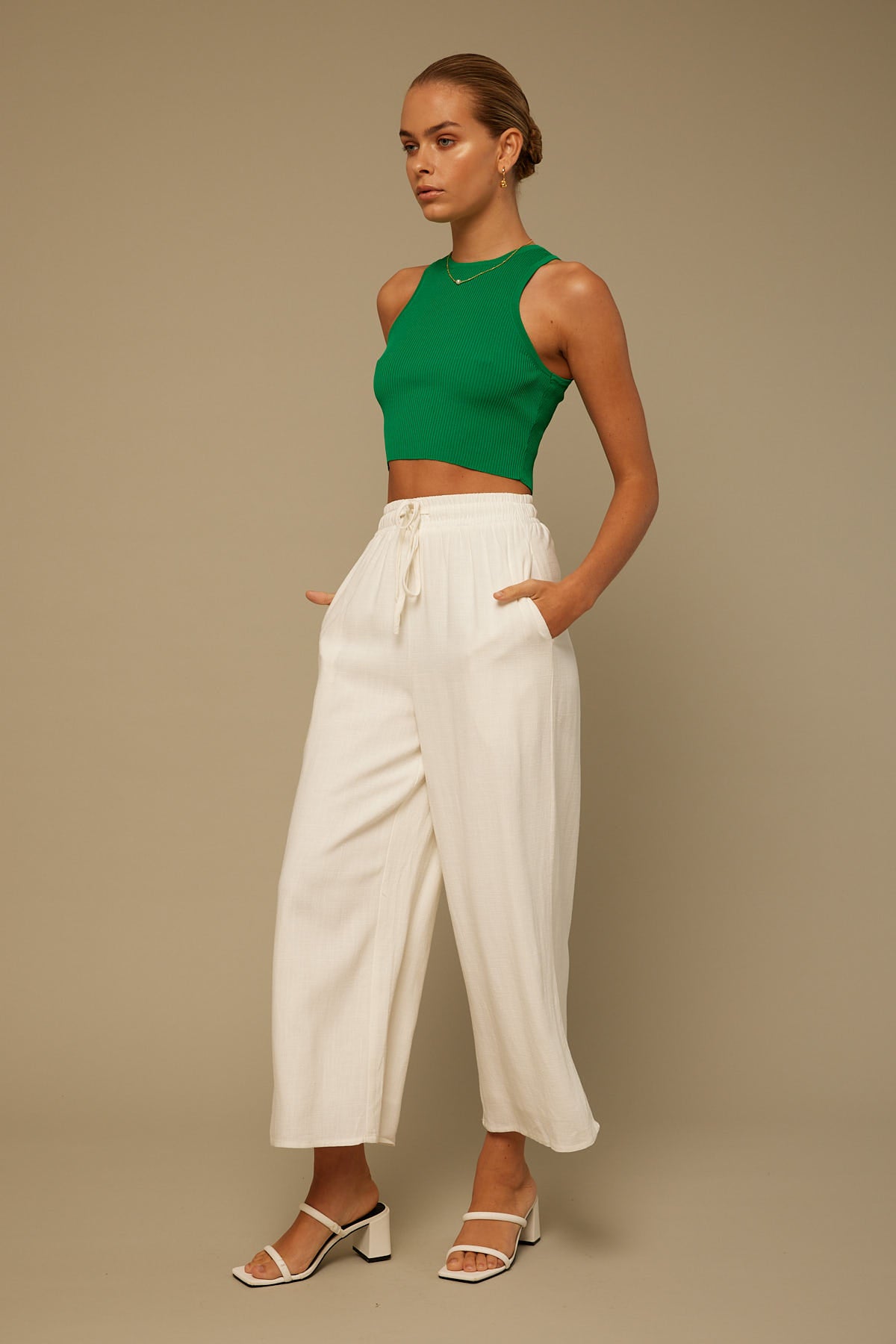 Perfect Stranger Day Trip Pant White