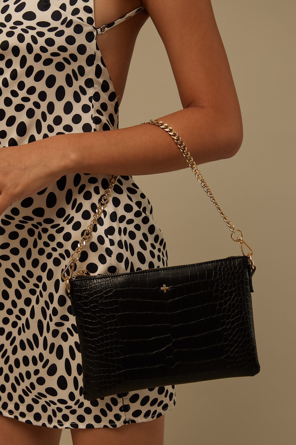 Peta + Jain Quincy Black Croc